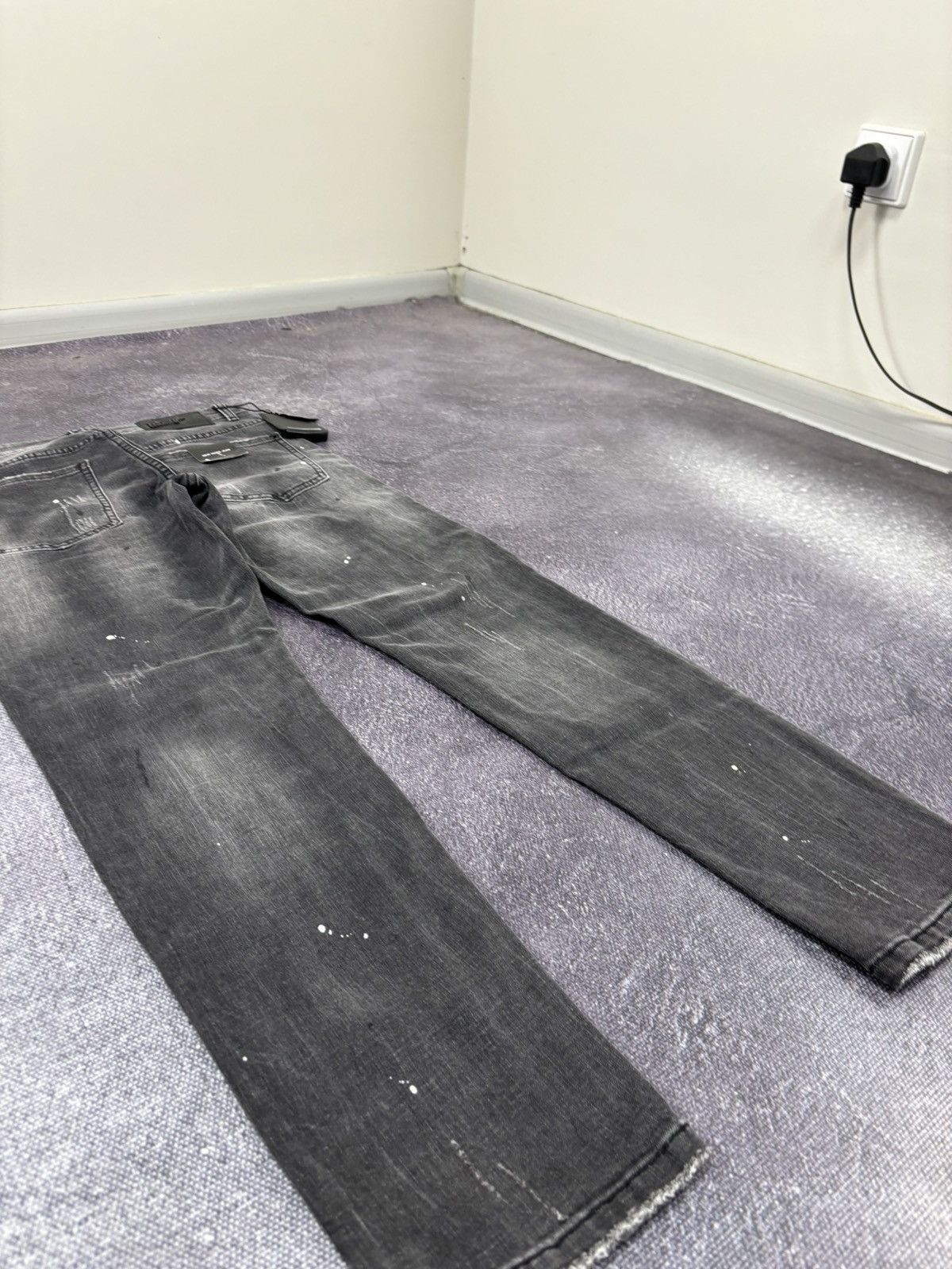 Dsquared2 Dsquared2 Distressed Denim NEW Black Luxury Slim Jeans Size US 30 / EU 46 - 10 Thumbnail