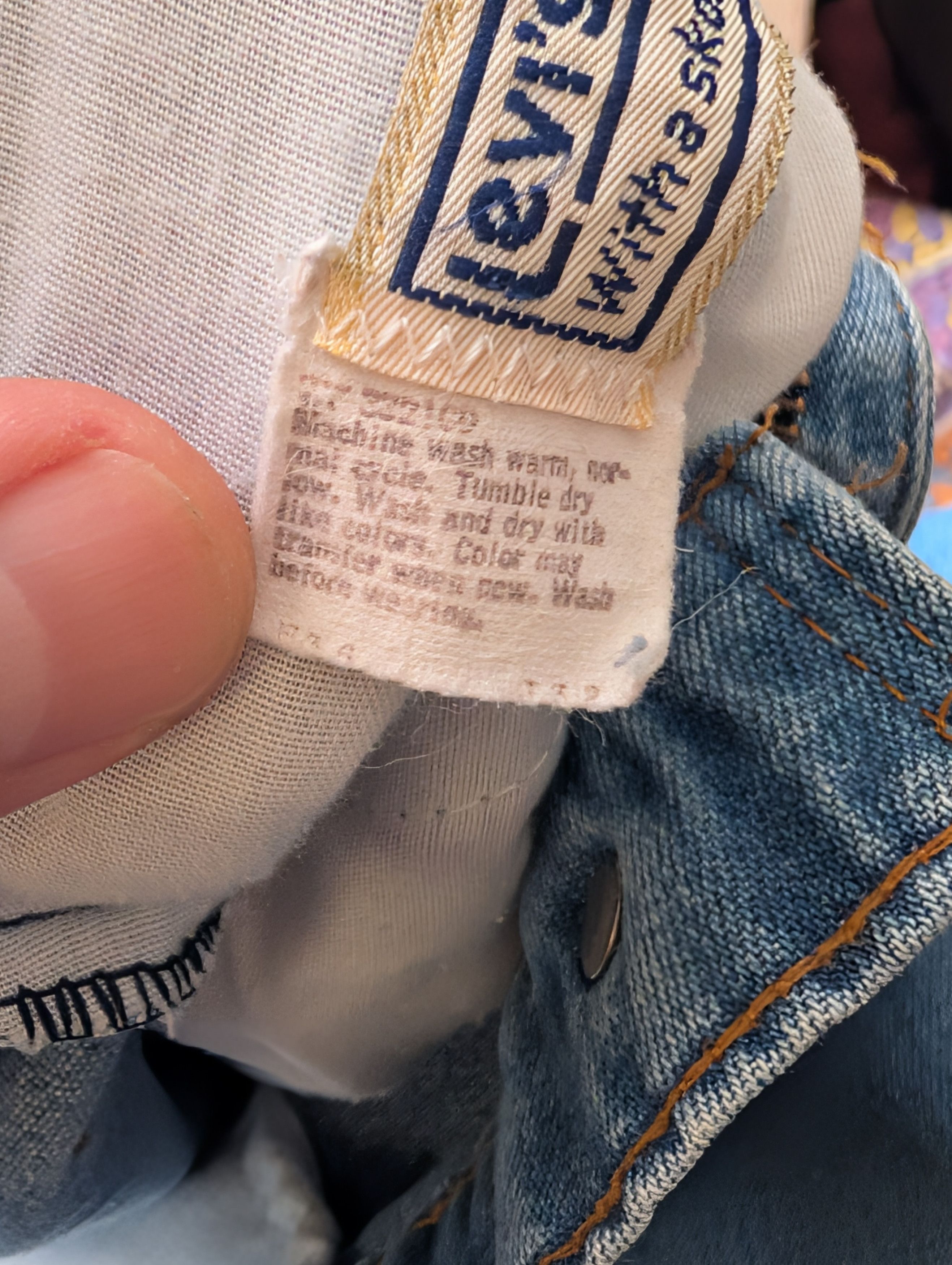 Levi's Vintage Clothing VINTAGE '84 Orange Tab Levi's 549 - Blue (36W 32L) Size US 35 - 12 Thumbnail