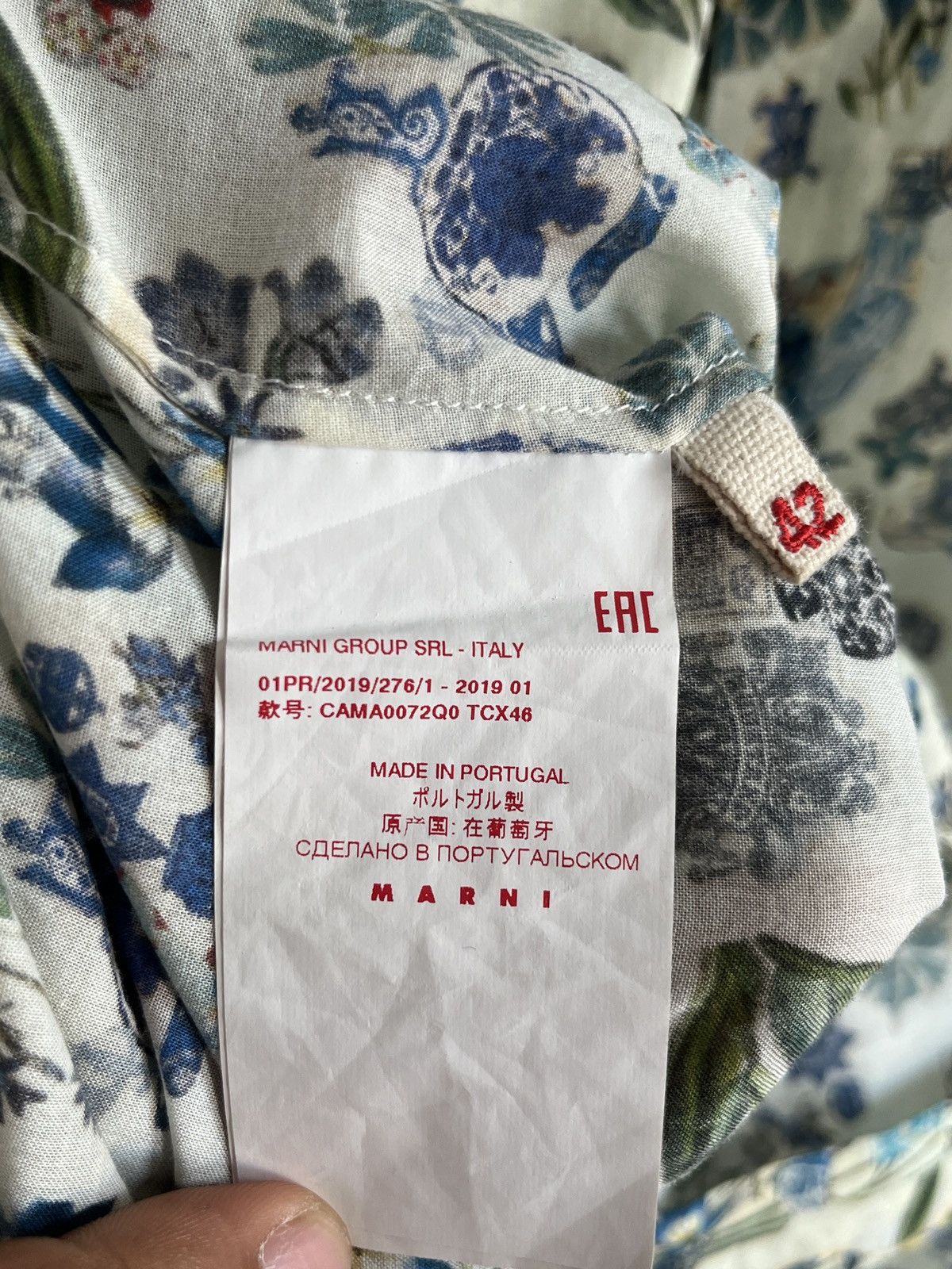Marni Marni Floral Button Up Shirts Size US L / EU 52-54 / 3 - 6 Thumbnail