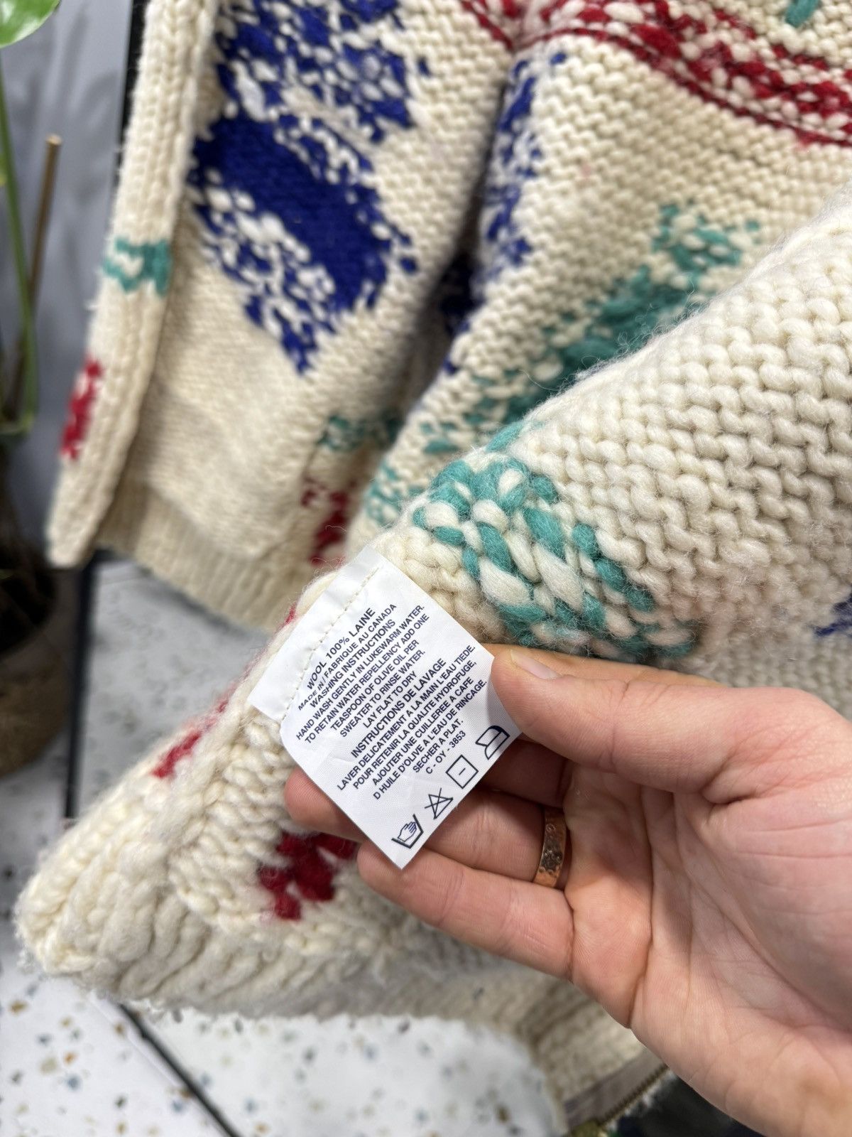 Kanata Hand Knits Kanata Vintage Wool Cowichan Knit sweater size L Size US L / EU 52-54 / 3 - 10 Thumbnail