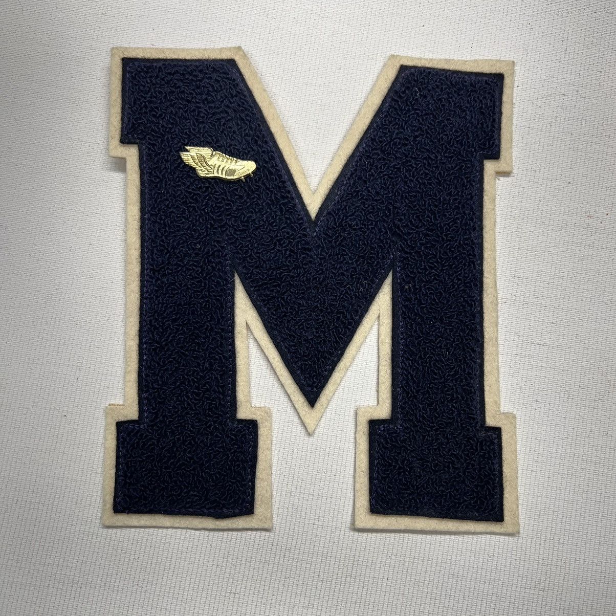 Vintage Letterman Varsity Patch Letter M Blue Chenille Felt Sports Size ONE SIZE - 11 Thumbnail