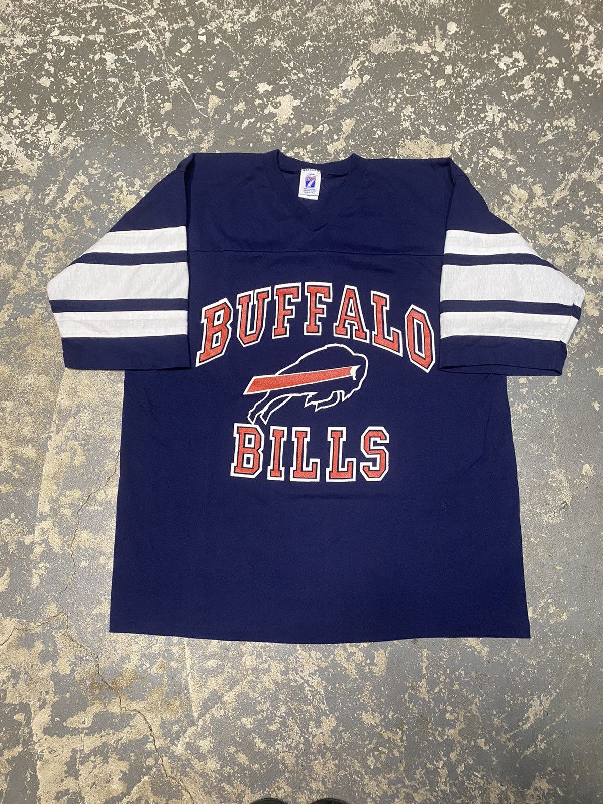 Vintage Buffalo Bills Logo 7 NFL Football Jersey Shirt USA