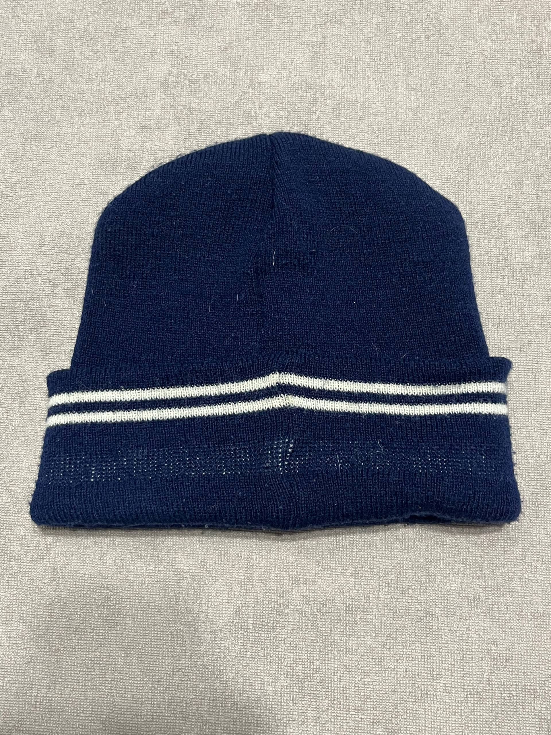Fred Perry Vintage Fred Perry Men`s Hats Beanie Blue Logo One Size Size ONE SIZE - 4 Thumbnail