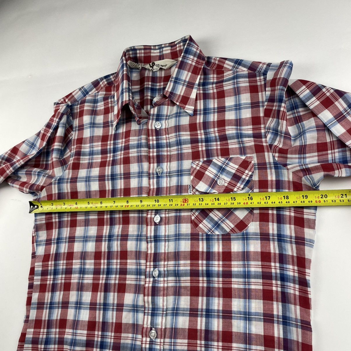 Levi's Vintage 70’s LEVIS Panatela Shirt Size M/S Plaid Button Size US S / EU 44-46 / 1 - 8 Thumbnail