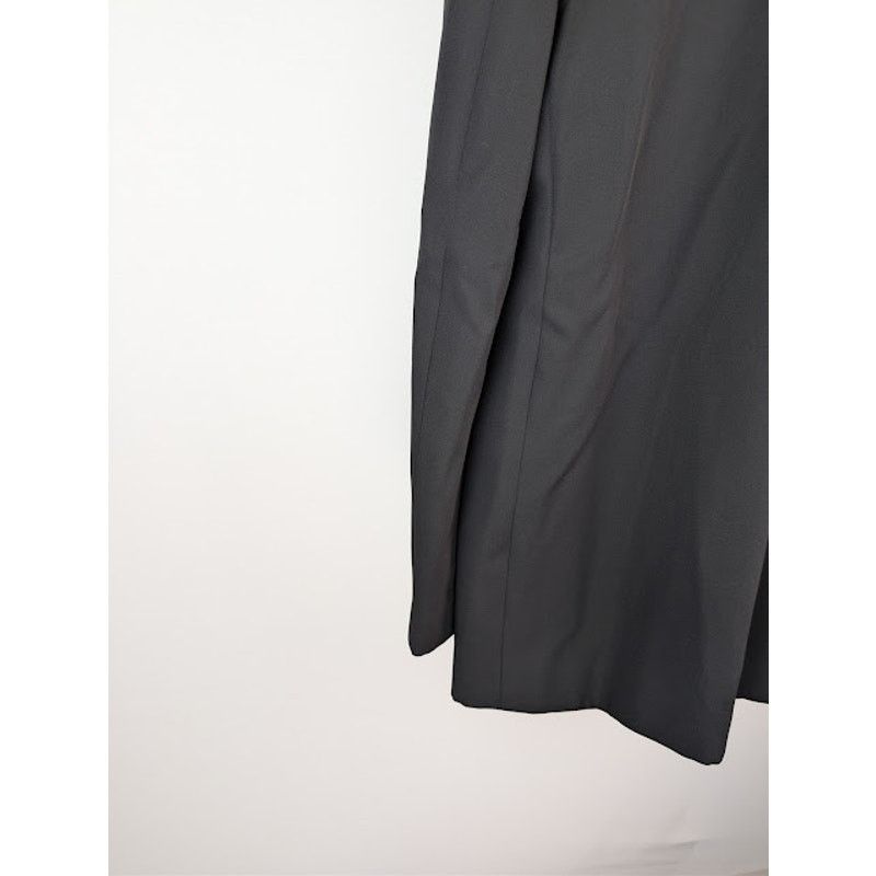 Balenciaga o1rshd1 Oversized Tuxedo Jacket in Black Wool Barathea Size US XXS / EU 40 - 17 Thumbnail