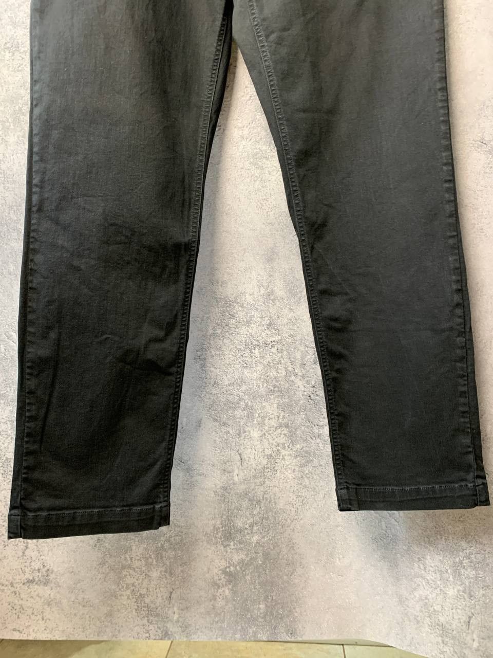 Designer REPLAY MB9722 Jeans Pants Denim Straight Fit Black Size US 36 / EU 52 - 10 Thumbnail