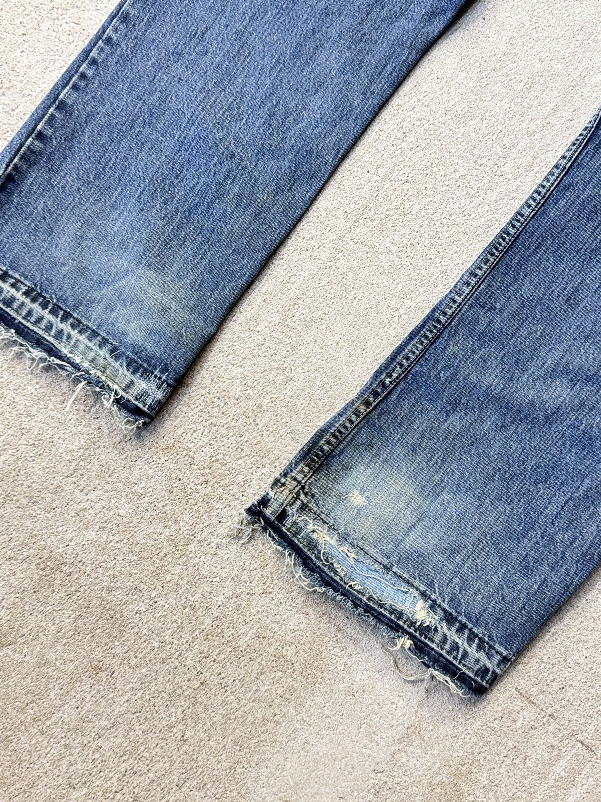Japanese Brand × Lee × Levi's Vintage Clothing Vintage Lee Bootcut Jeans 32x31 Distressed Boro Repair Patch Size US 32 / EU 48 - 10 Thumbnail