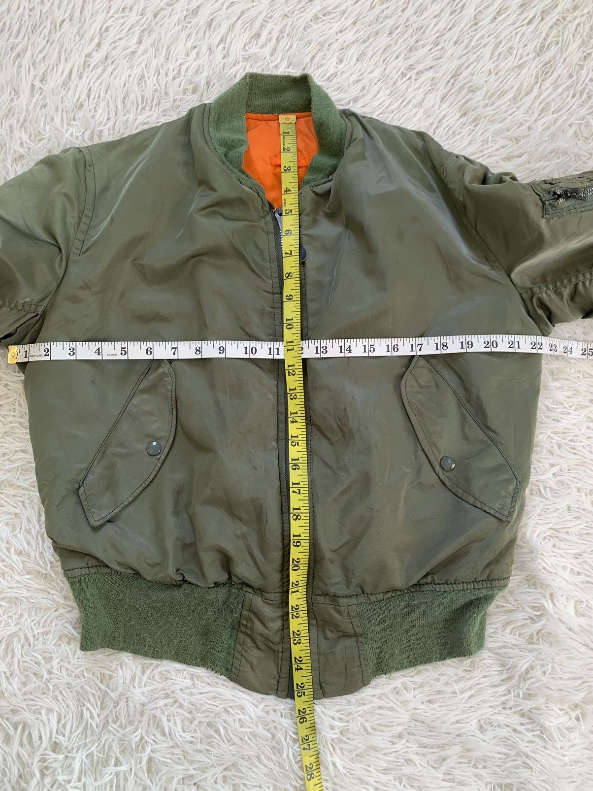 Alpha Industries Vintage Alpha Industries MA-1 Flight Bomber Jacket Zip Ideal Size US S / EU 44-46 / 1 - 15 Thumbnail