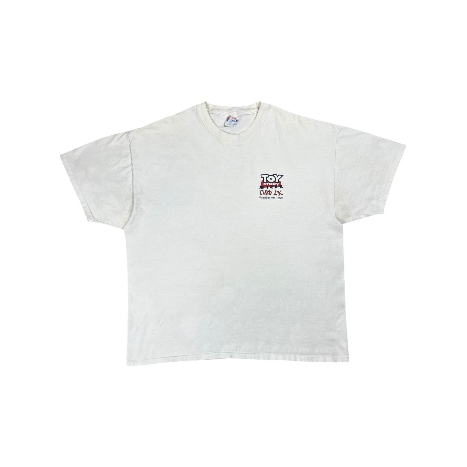 Hanes × Vintage 2001 Toy Story Frat Parody “A BUZZ OR WOODY GUARANTEED” tee Size US XL / EU 56 / 4 - 4 Thumbnail