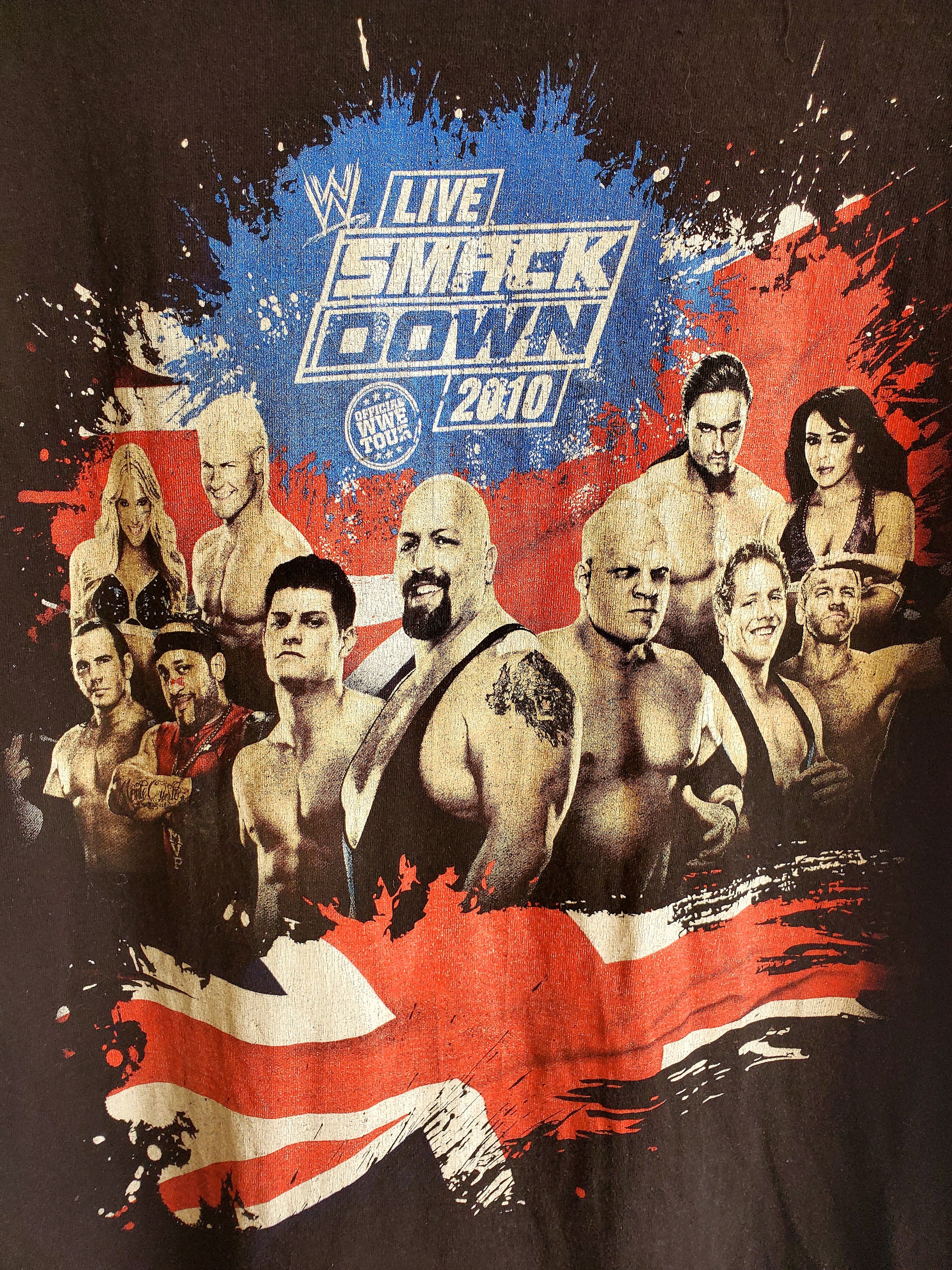 Vintage × WWE × WWF WWE Smackdown Wrestle Mania Live UK Tour T-Shirt SIZE L Size US L / EU 52-54 / 3 - 2 Thumbnail