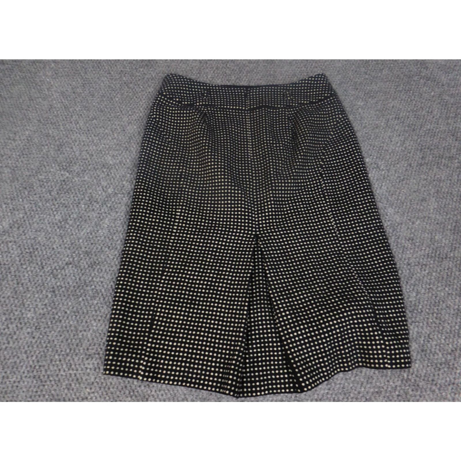 Ann Taylor Ann Taylor Skirt Womens 2 Black dots Wool A-line Size 26" / US 2 / IT 38 - 7 Thumbnail