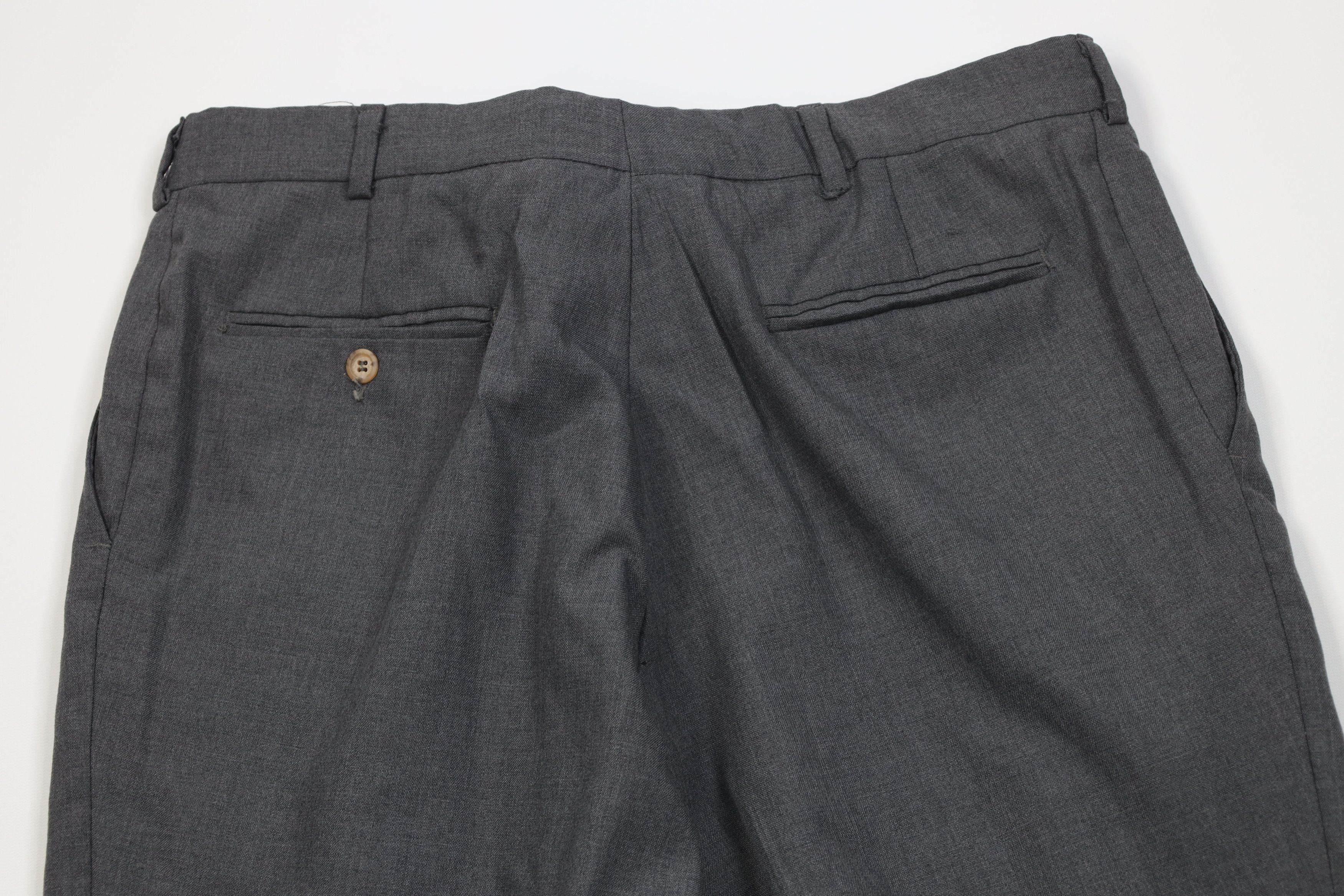 Vintage Vintage 70s Streetwear Knit Wide Leg Chino Pants Gray USA Size US 36 / EU 52 - 11 Thumbnail