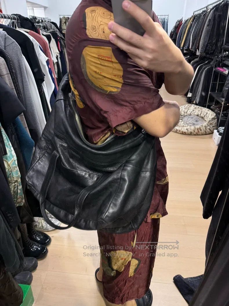 Ann Demeulemeester Ann Demeulemeester Boston leather bag | Grailed