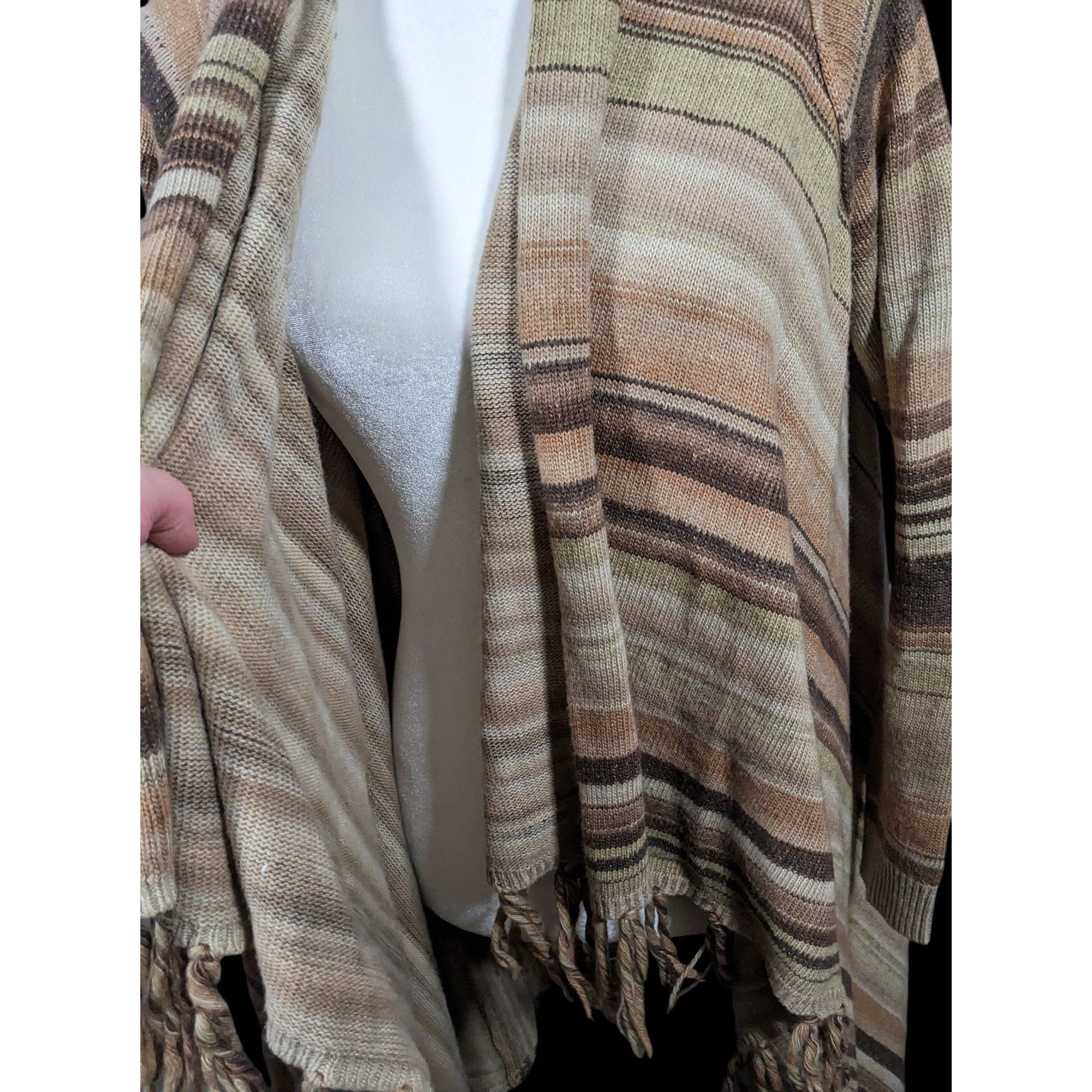 Other Natural Reflections Space-Dye Retro Bohemian Open Front Card Size M / US 6-8 / IT 42-44 - 7 Thumbnail
