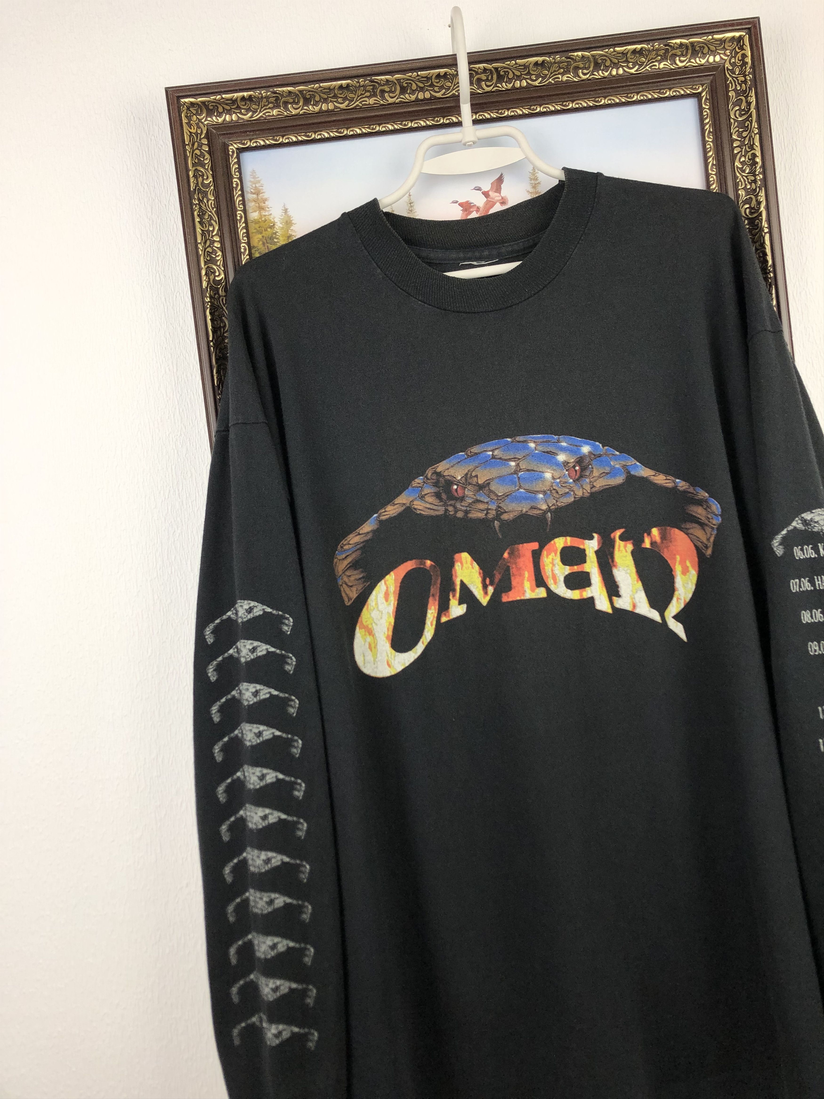 Band Tees Vintage 90's Omen Reopening the Gates Band Shirt Long Sleeve Size US XL / EU 56 / 4 - 3 Thumbnail