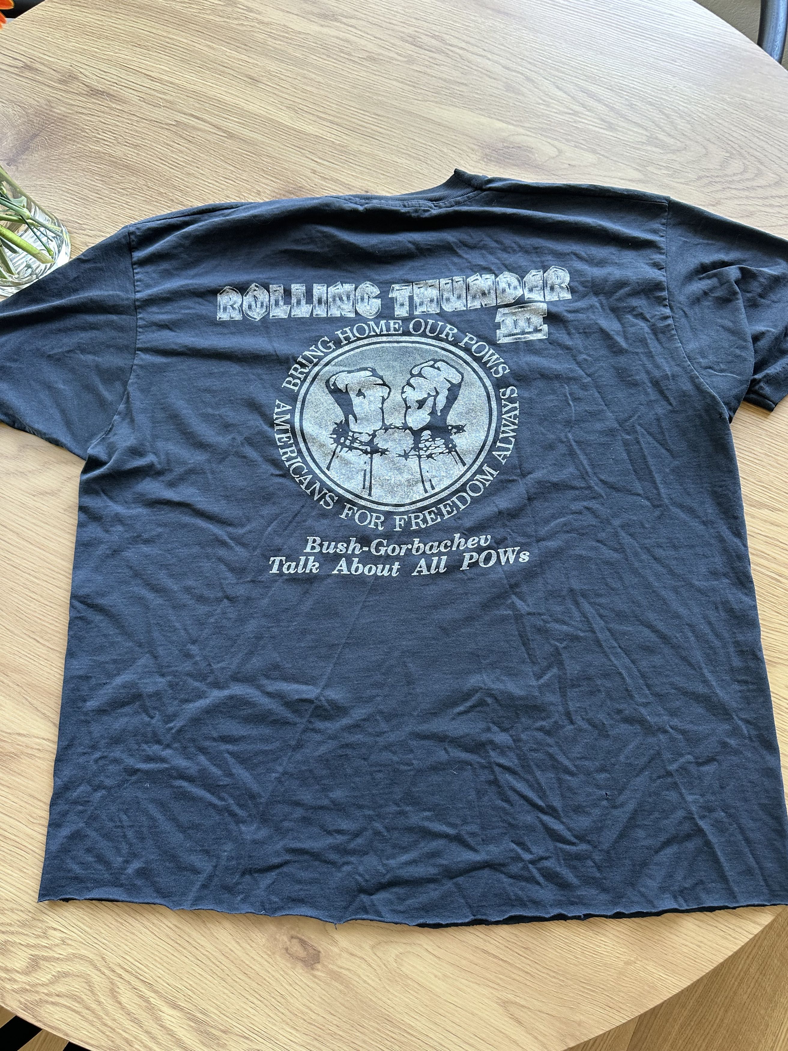 Vintage Vintage Rolling Thunder T-Shirt Size US L / EU 52-54 / 3 - 2 Thumbnail
