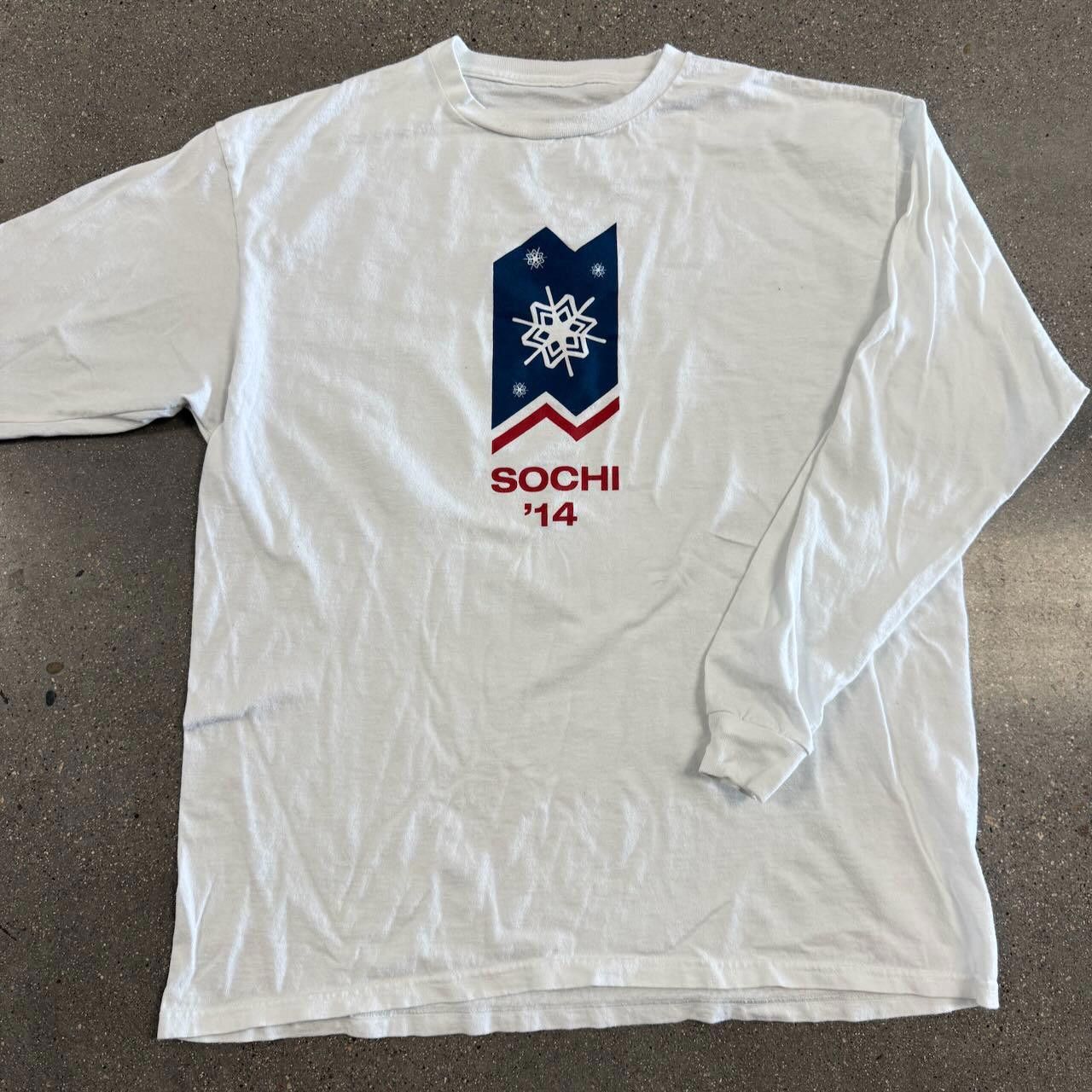 Designer Sochi 2014 Olympics Team USA Long Sleeve T-Shirt Adult XL Size US XL / EU 56 / 4 - 1 Thumbnail