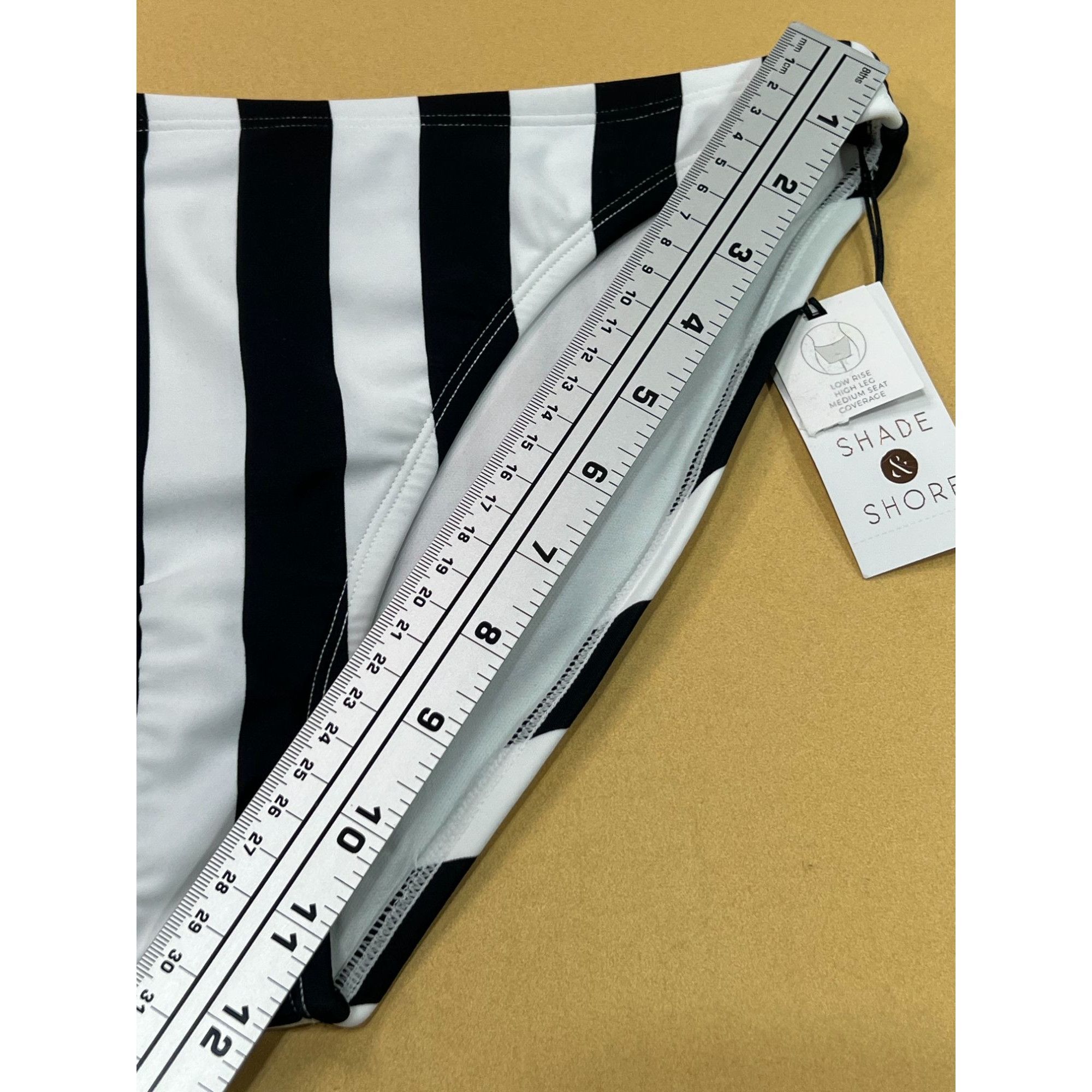 Other Shade & Shore -Women's Striped Medium Coverage Bikini Bottom Size ONE SIZE - 7 Thumbnail