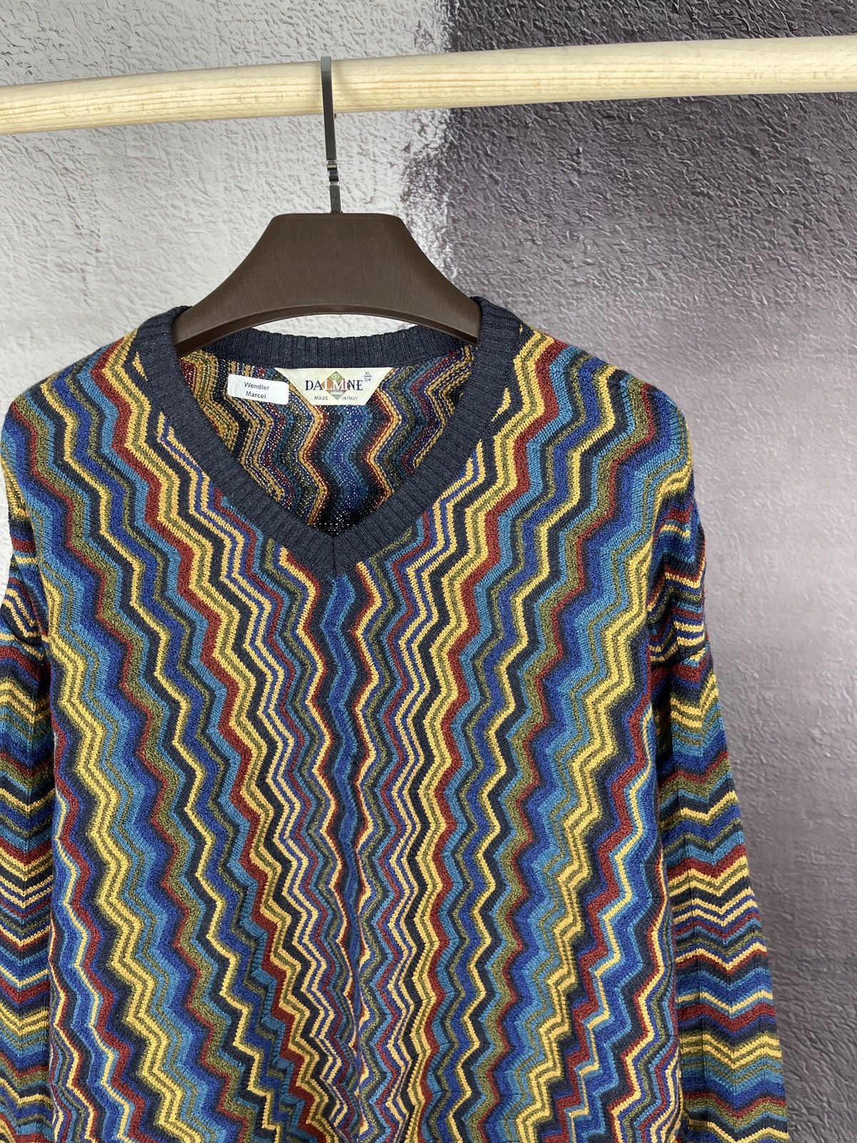 Dalmine Dalmine vintage cable knit coloured sweater coogi style wool Size US XL / EU 56 / 4 - 7 Thumbnail