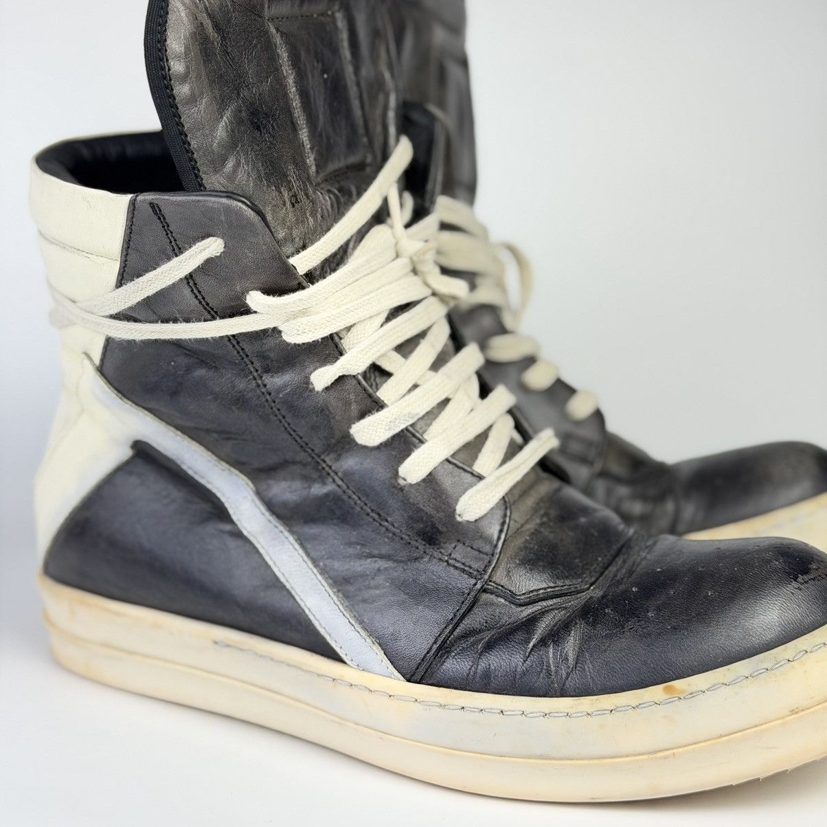 Rick Owens Rick Owens Geobasket Stone Gray Size US 7.5 / EU 40-41 - 2 Thumbnail