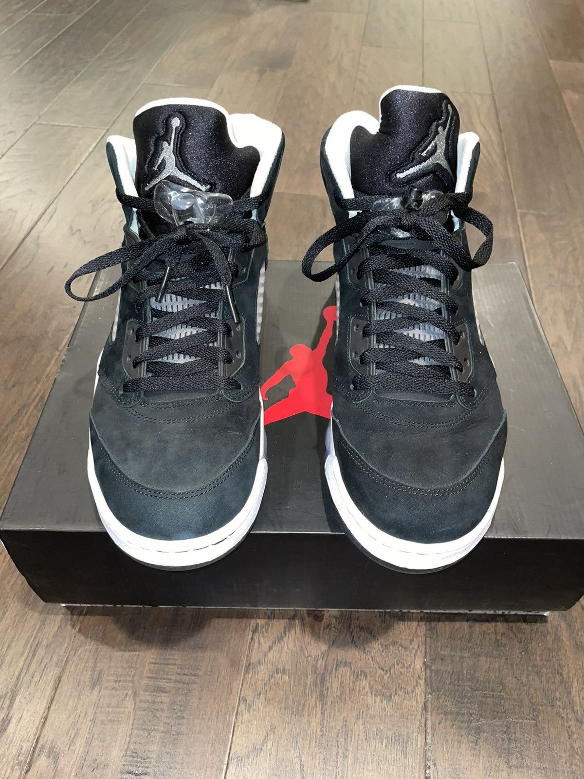 Jordan Brand × NBA × Nike Air Jordan Retro 5 Oreo (2013) Size US 11.5 / EU 44-45 - 2 Thumbnail
