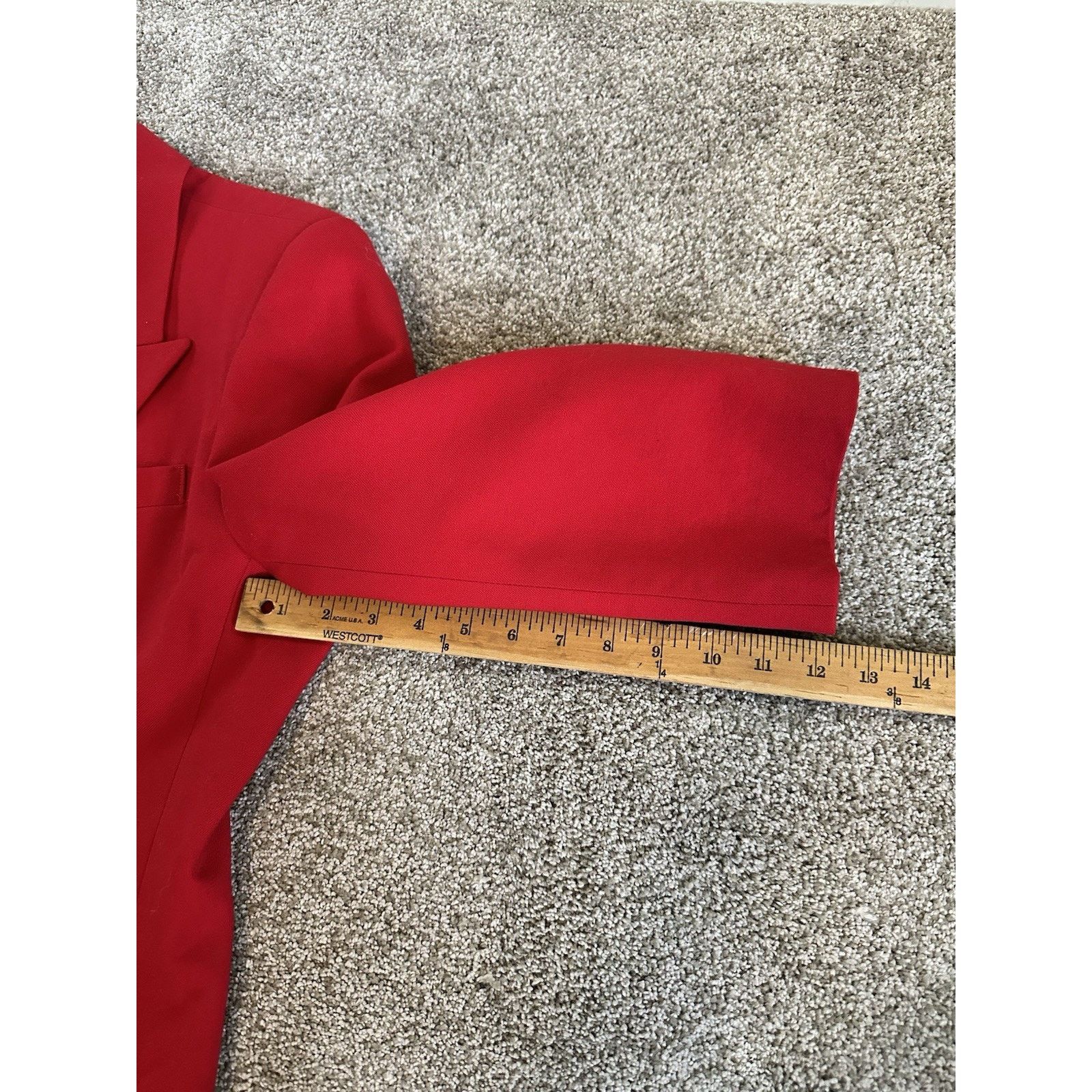 Talbots Vintage Talbots Women’s Blazer Jacket 16 Petite Red Wool Size XXL / US 16-18 / IT 52-54 - 10 Thumbnail