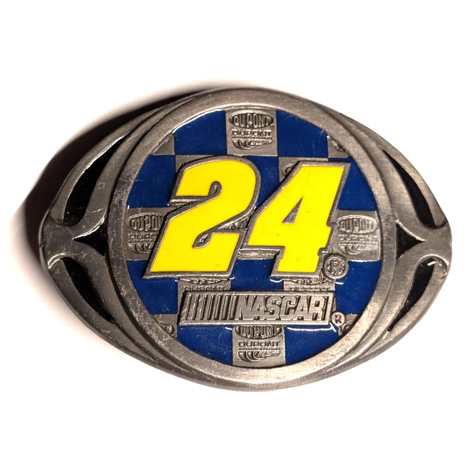 DuPont Dupont Legends Jeff Gordon #24 Nascar Pewter Belt Buckle Size ONE SIZE - 1 Thumbnail