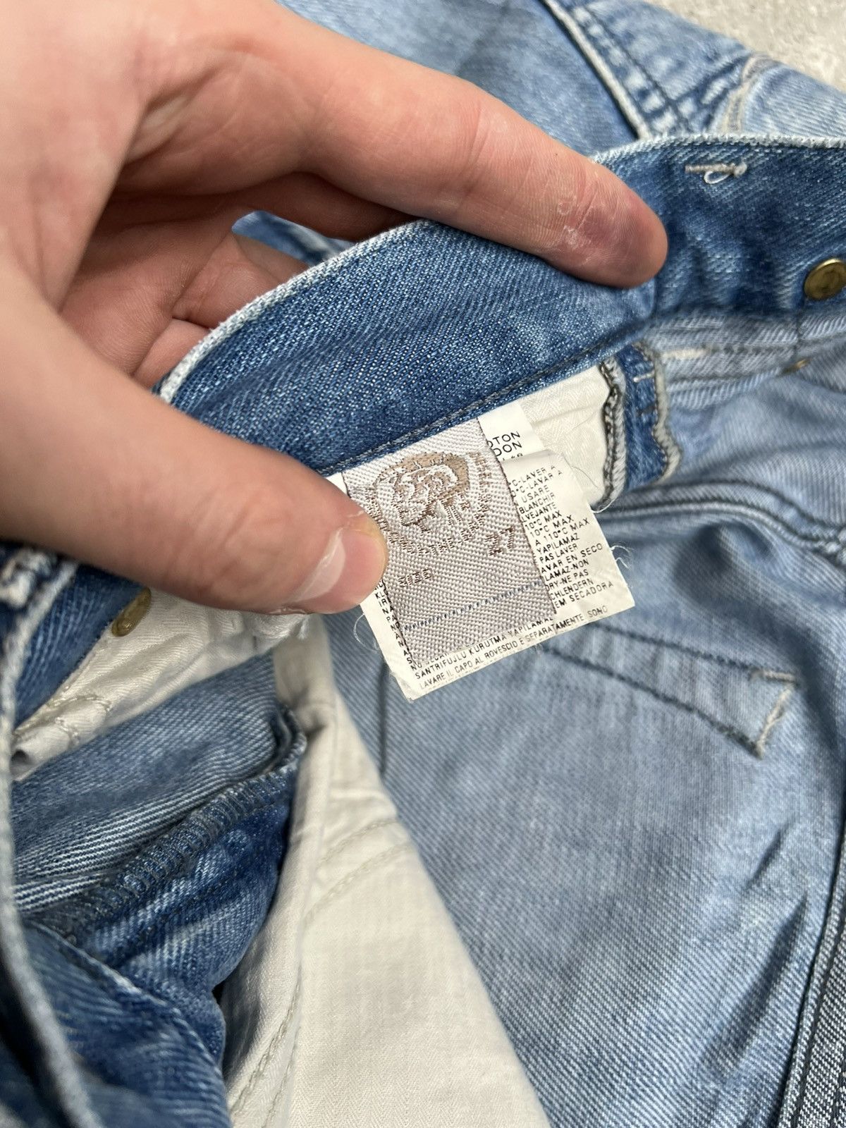 Diesel × Hysteric Glamour × Le Grande Bleu (L.G.B.) Rare Diesel jeans IfSixWasNine style junya LGB Y2K Size 27" / US 4 / IT 40 - 10 Thumbnail