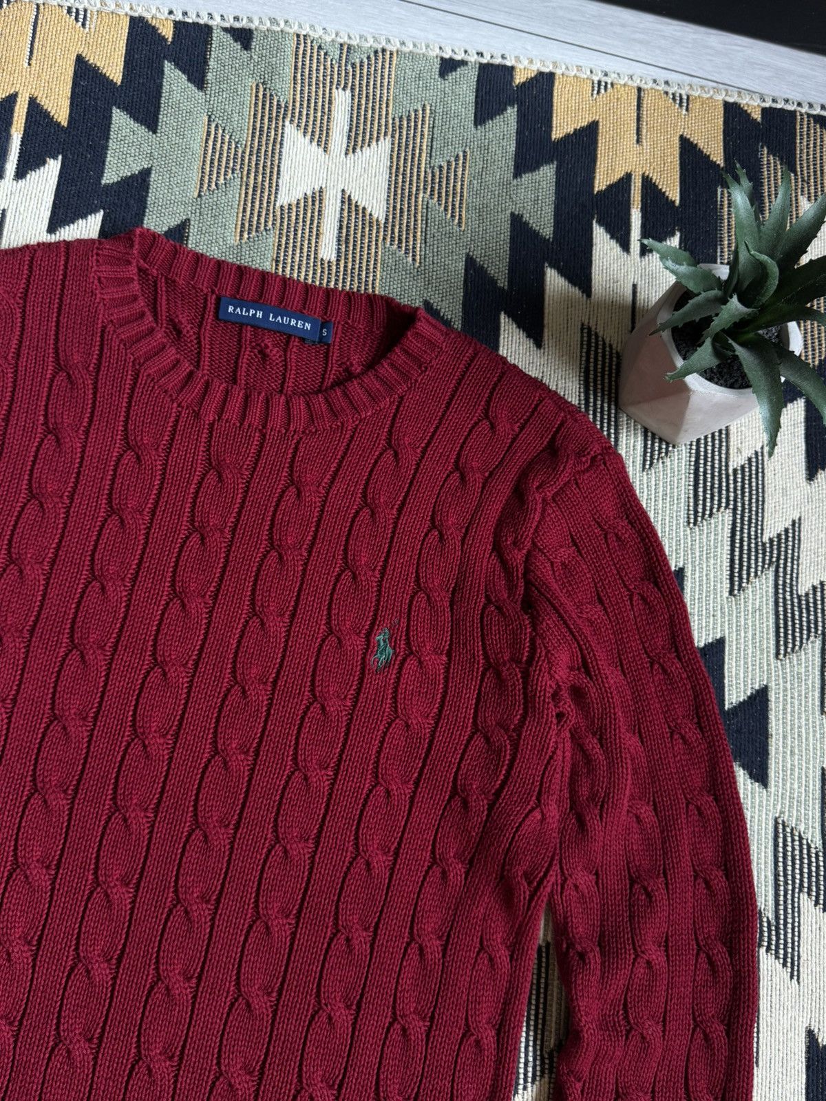 Polo Ralph Lauren Vintage Polo Ralph Lauren Cable Knitted Sweater Size S / US 4 / IT 40 - 5 Thumbnail