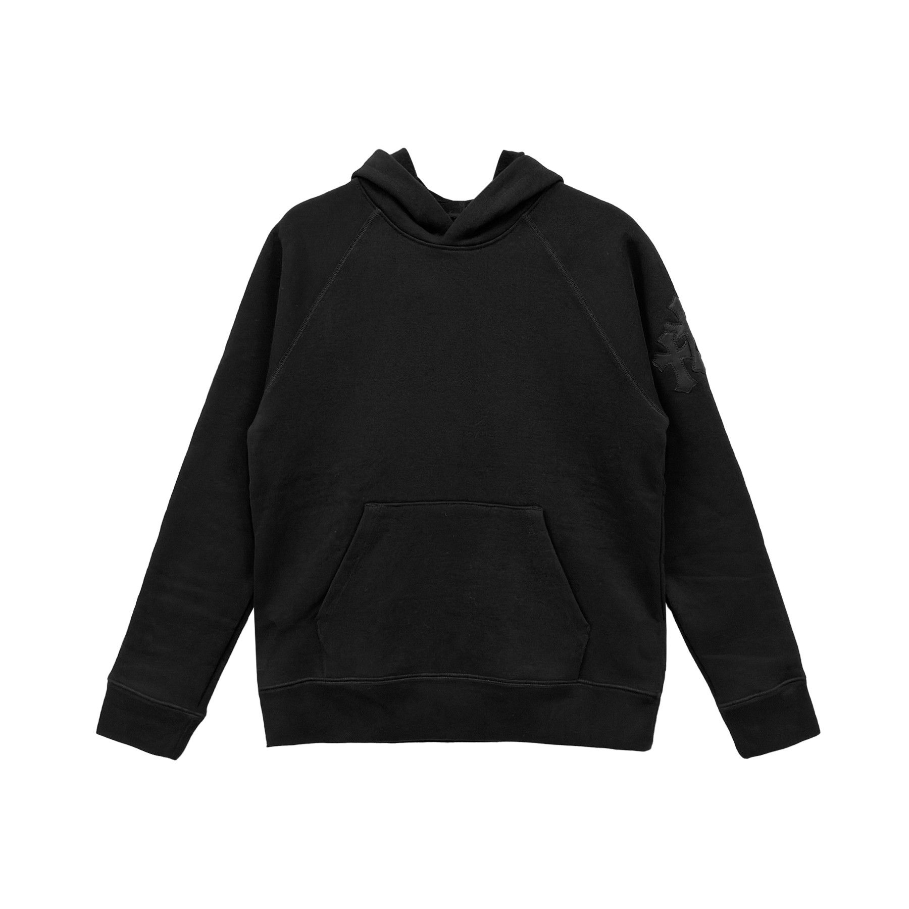 Chrome Hearts Chrome Hearts Triple Cross Leather Black Pullover Hoodie Size S / US 4 / IT 40 - 1 Thumbnail