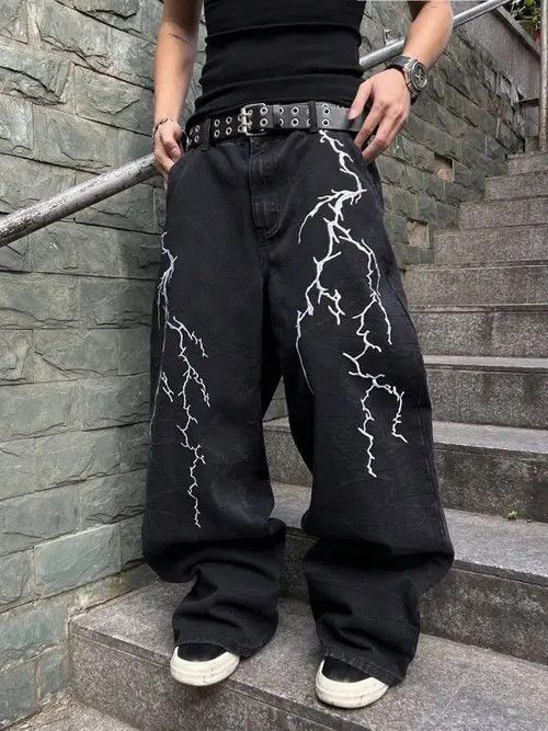 Jean × Vintage Modern VINTAGE 90s baggy jeans pants Size US 30 / EU 46 - 1 Thumbnail