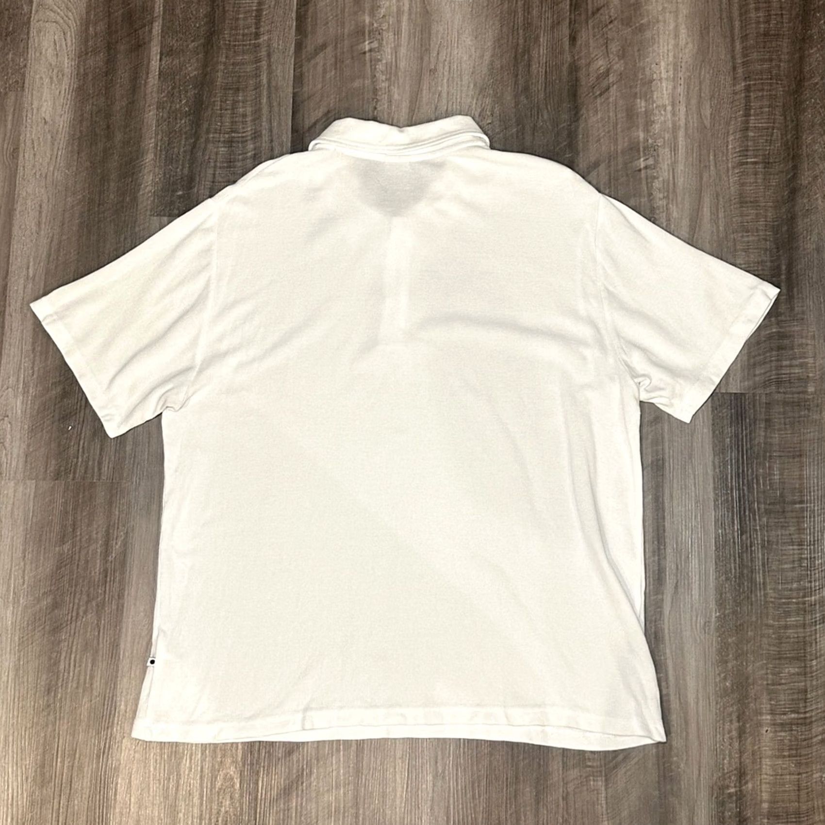NN07 NN07 No Nationality Clive Waffle Cotton Modal Knit Polo XL Men White - 50/50 Cotton Modal Polo Shirt NN07 Mens XL Size US XL / EU 56 / 4 - 3 Thumbnail