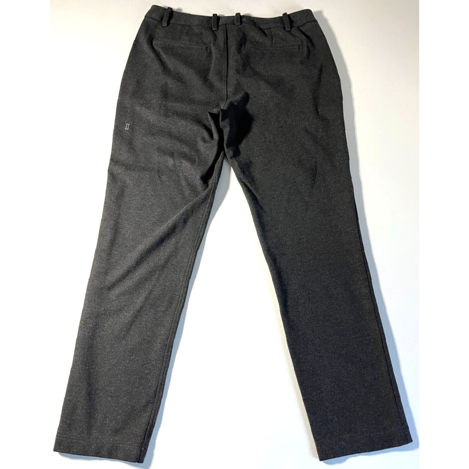 Vintage Kit and Ace Men's Chino Pants Rayon Blend Stretch Gray 34 Inseam 29.5 in Flat Front Belt Loops Casual City Preppy Mens Size US 34 / EU 50 - 4 Thumbnail