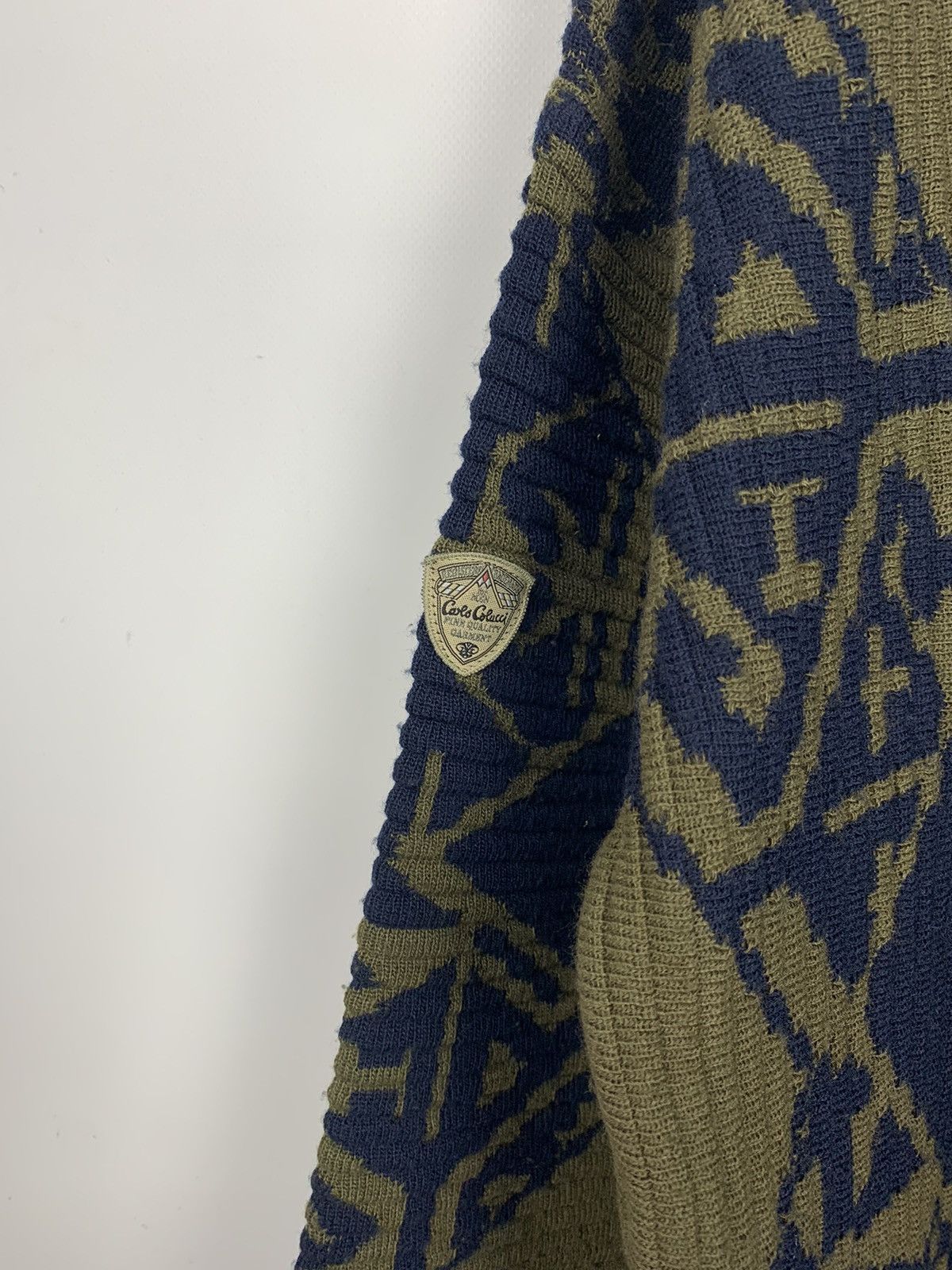Carlo Colucci Vintage Carlo Colucci 3D Knit Wool Sweater Geometric Size 52 Size US L / EU 52-54 / 3 - 13 Thumbnail