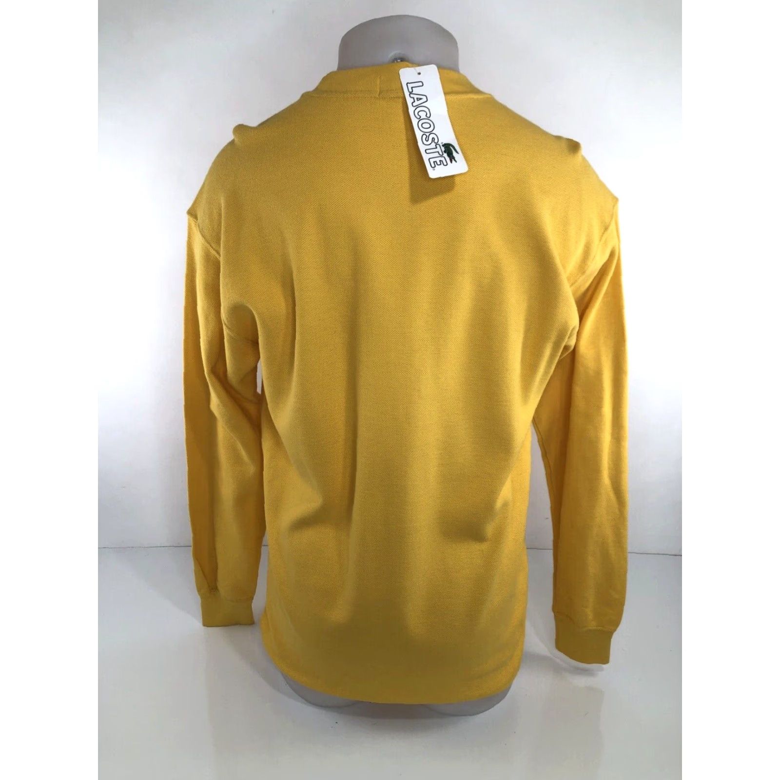 Lacoste LACOSTE Sweatshirt Pullover Thermal Embroidered Crocodile Yellow S Men - OLD STOCK NEW w TAGS Sm Tag - Vintage? No - - Size US S / EU 44-46 / 1 - 3 Thumbnail