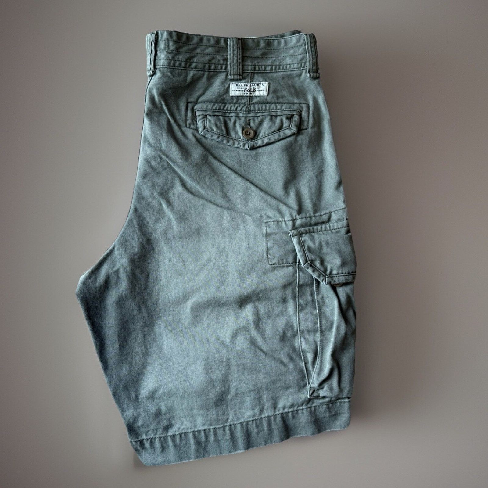 Polo Ralph Lauren Polo Ralph Lauren Cargo Shorts 38 Green Canvas Military Size US 38 / EU 54 - 1 Thumbnail