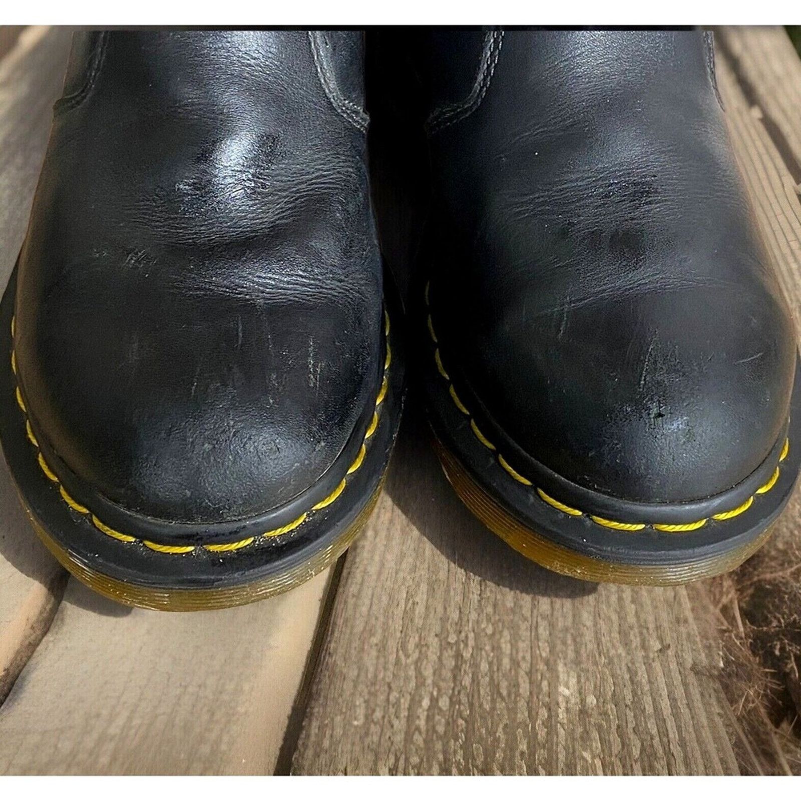 Dr. Martens Dr. Martens Cadence BLACK Leather Heeled Chelsea Boots US8L Size US 8 / IT 38 - 5 Thumbnail