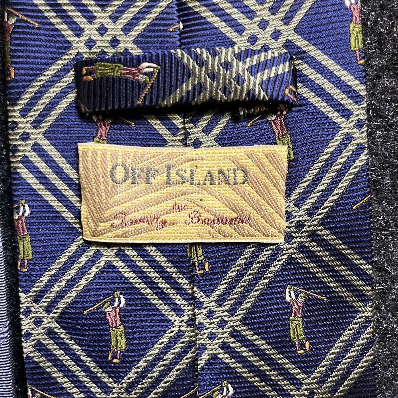 Tommy Bahama Tommy Bahama Silk Tie Lot 3 Golf Print Pineapple Periwinkle Size ONE SIZE - 5 Thumbnail