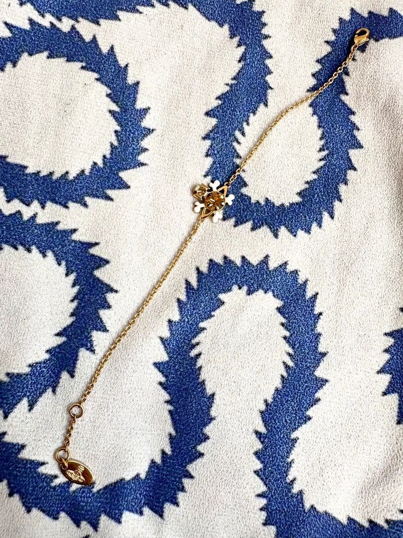Vivienne Westwood Vintage Skull Saturn Bracelet