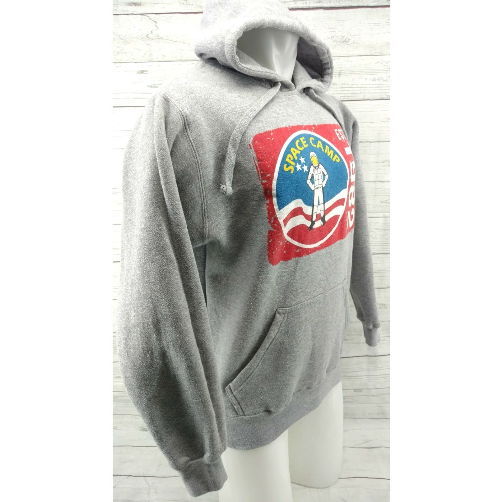 Vintage Space Camp Gray Mens Small Hoodie Size US S / EU 44-46 / 1 - 4 Thumbnail