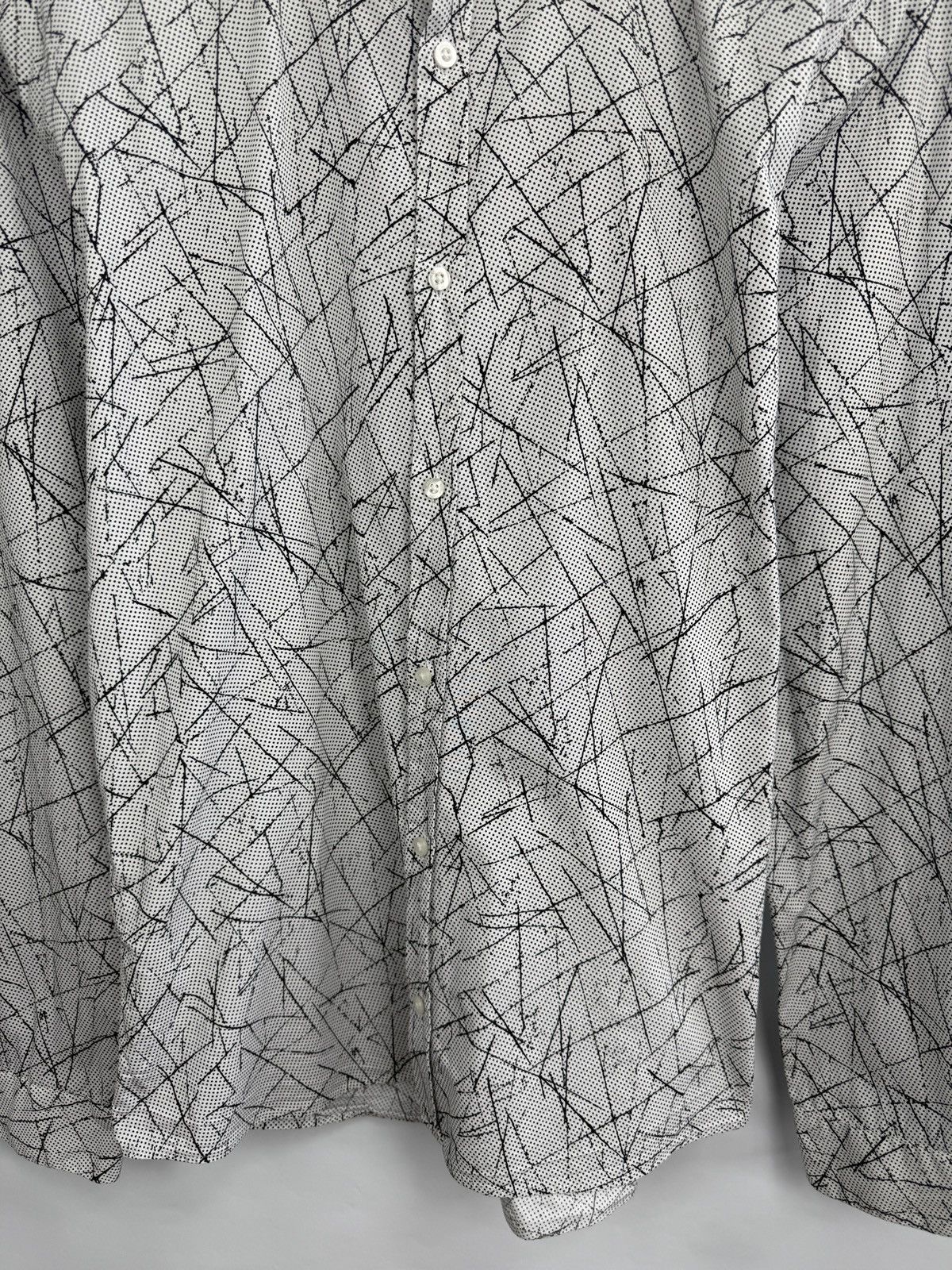Hugo Boss 🇮🇹 Hugo Boss Extra Slim Fit Luxury Button Shirt Abstract Art Size US M / EU 48-50 / 2 - 7 Thumbnail
