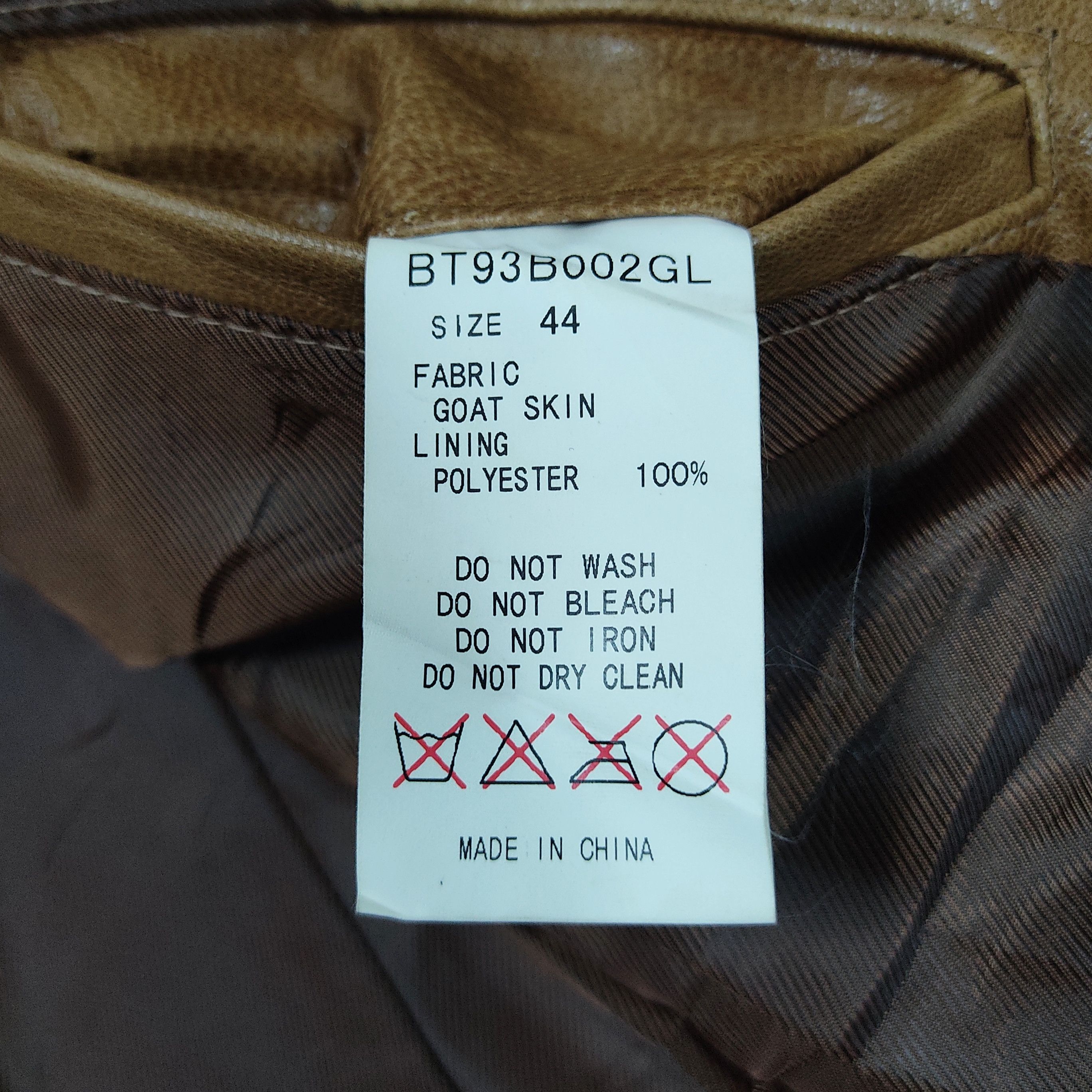 Bark Bark Tannage Goat Skin Tan Leather Jacket Size US XS / EU 42 / 0 - 8 Thumbnail