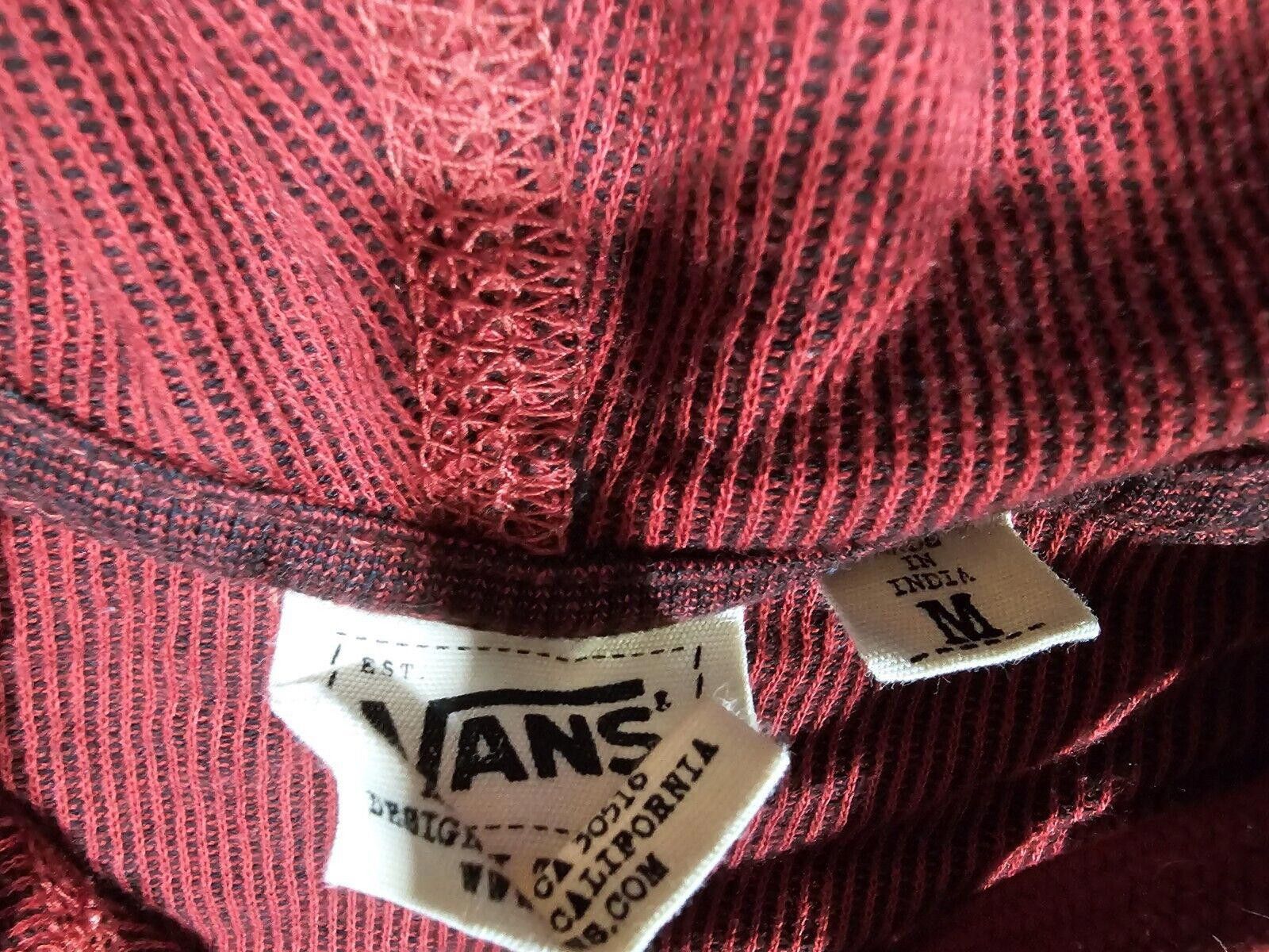 Vans VANS Heritage Red Lightweight Vneck Hoodie Men’s Size M Size US 32 / EU 48 - 3 Thumbnail