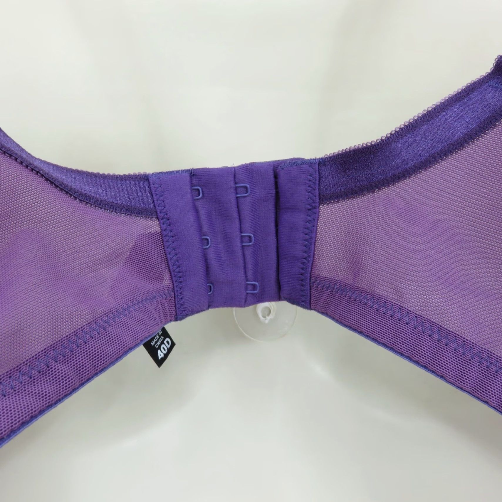 Torrid Torrid Purple Solid Underwire Padded Lace Bow Accent 40D Plus Size Womens Bra Size ONE SIZE - 7 Thumbnail
