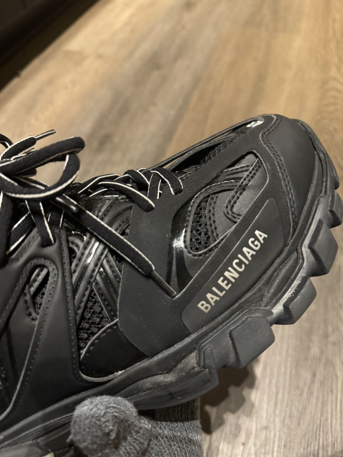 Balenciaga BALENCIAGA Black Track LED Runners Size US 12 / EU 45 - 20 Thumbnail