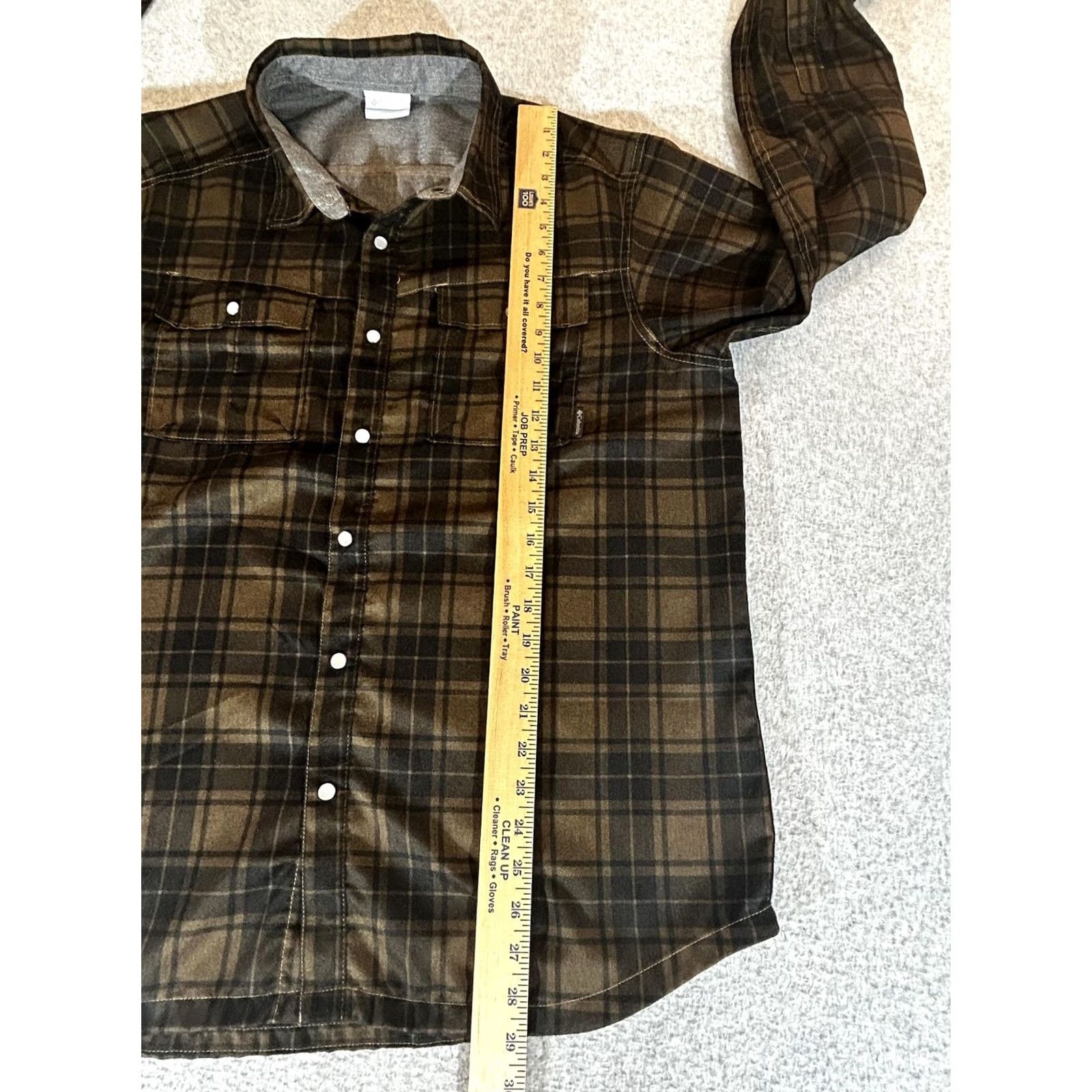 Vintage Columbia Flannel Shirt Mens Large Plaid Pearl Snap Lined Long Sleeve Outdoor Shirt Mens L Brown Plaid Outdoor Mens Shirt Size US L / EU 52-54 / 3 - 5 Thumbnail