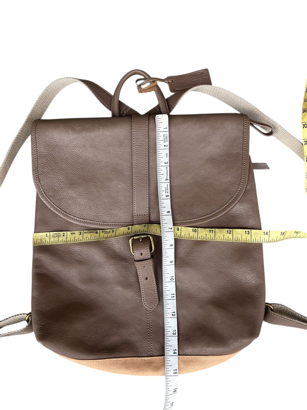 Leather Faucon Hawk Company Japan Leather Hybrid Backpack Size ONE SIZE - 2 Thumbnail