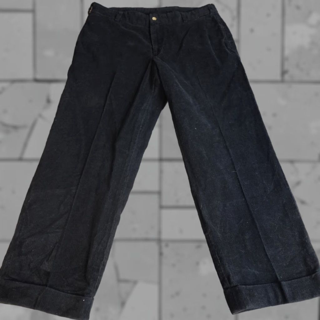 Bills Khakis Bills Khakis Pants 38 x 29 Black Solid Cuffed Mens Straight Front Flat Front Casual Khakis Size US 38 / EU 54 - 1 Thumbnail