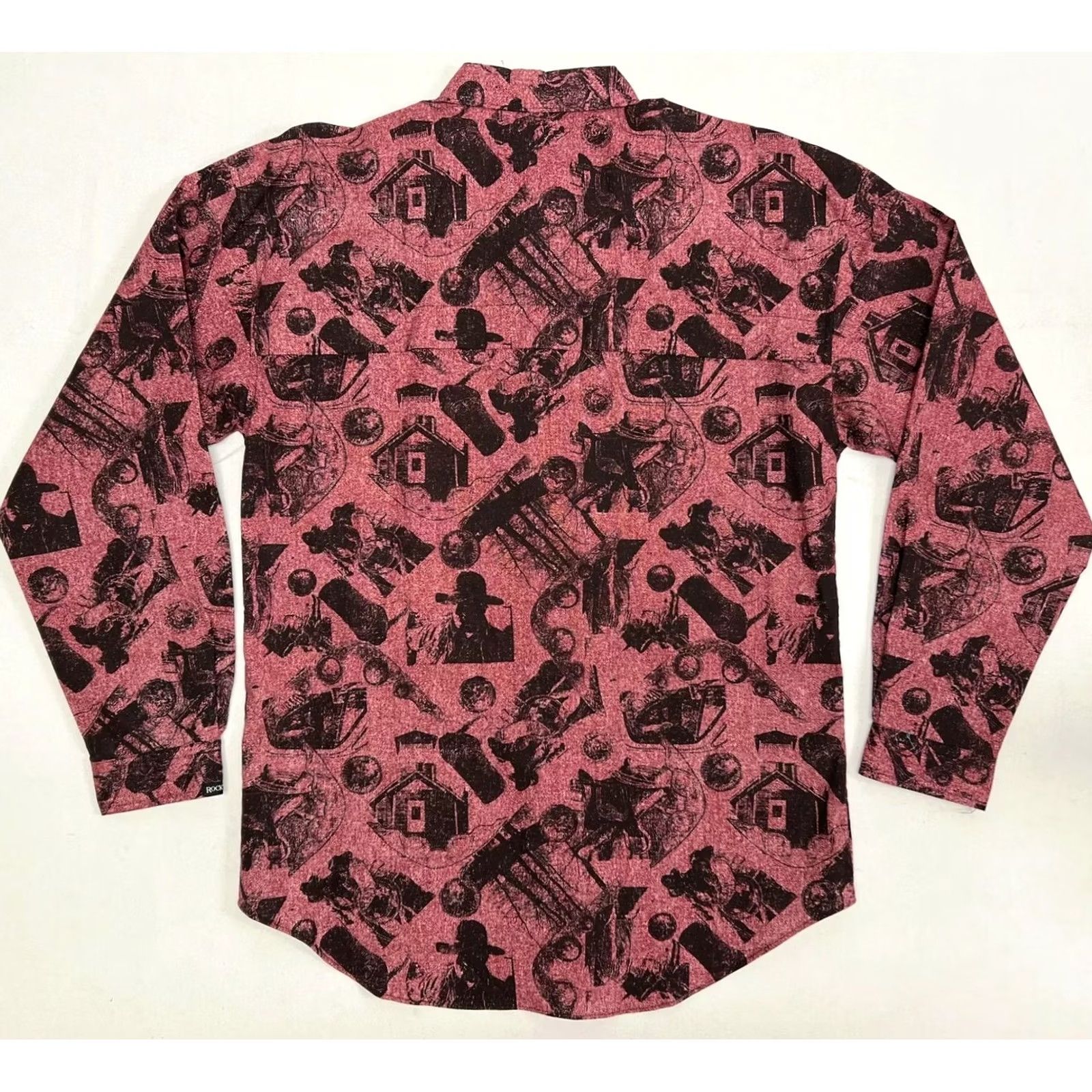 Vintage VINTAGE Rocky Mountain Clothing Co Western Shirt Size M Aztec 80s NOS Button Up Men Red Long Sleeve Cowboys Size US M / EU 48-50 / 2 - 2 Thumbnail