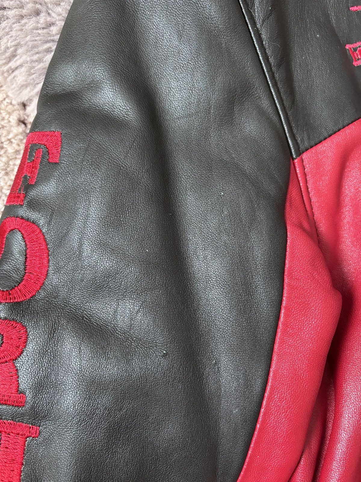 Ferrari Ferrari Racing Vintage Leather Bomber Jacket Size US M / EU 48-50 / 2 - 9 Thumbnail